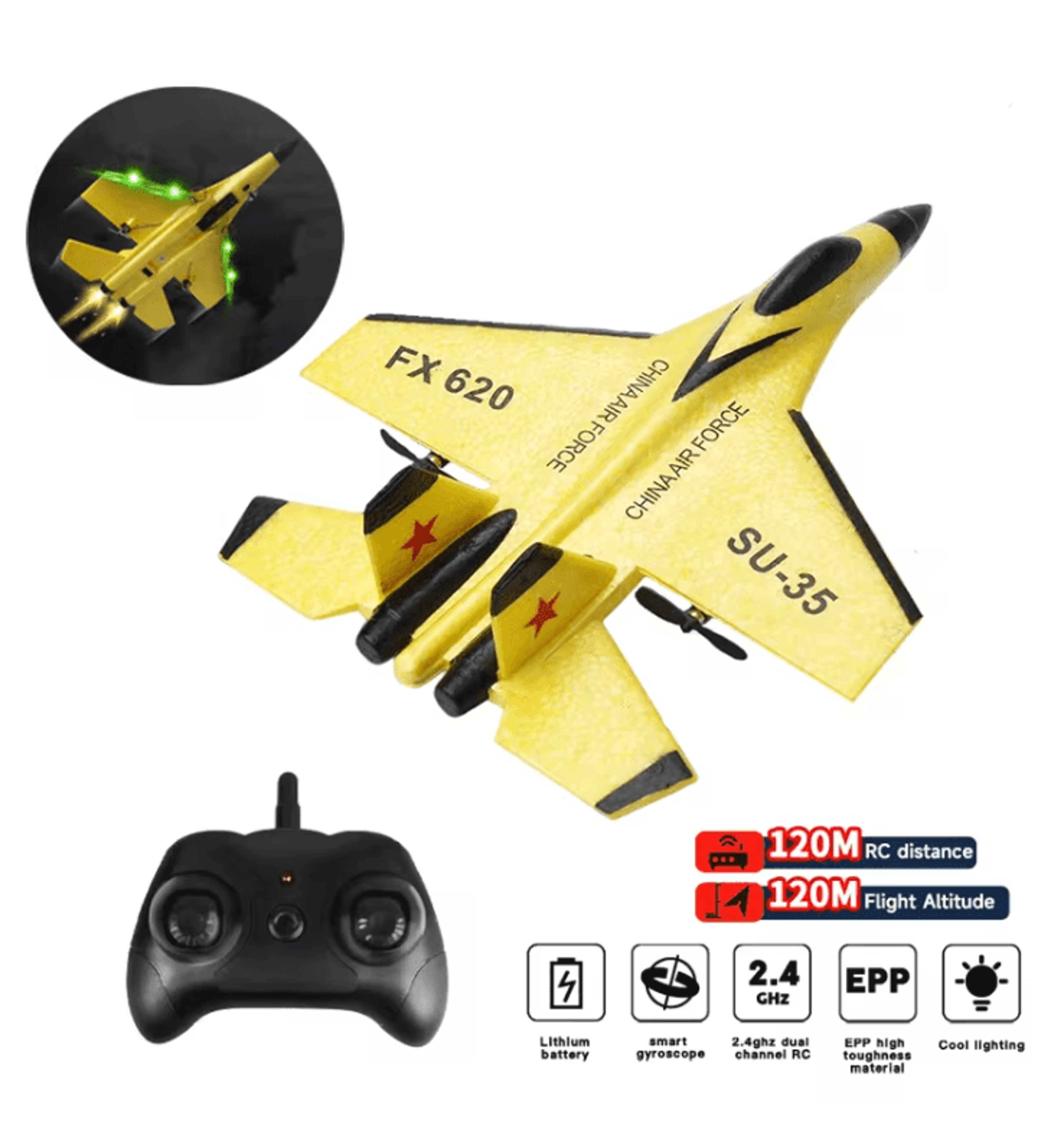 skyfalcon su-35 rc foam fighter jet plane