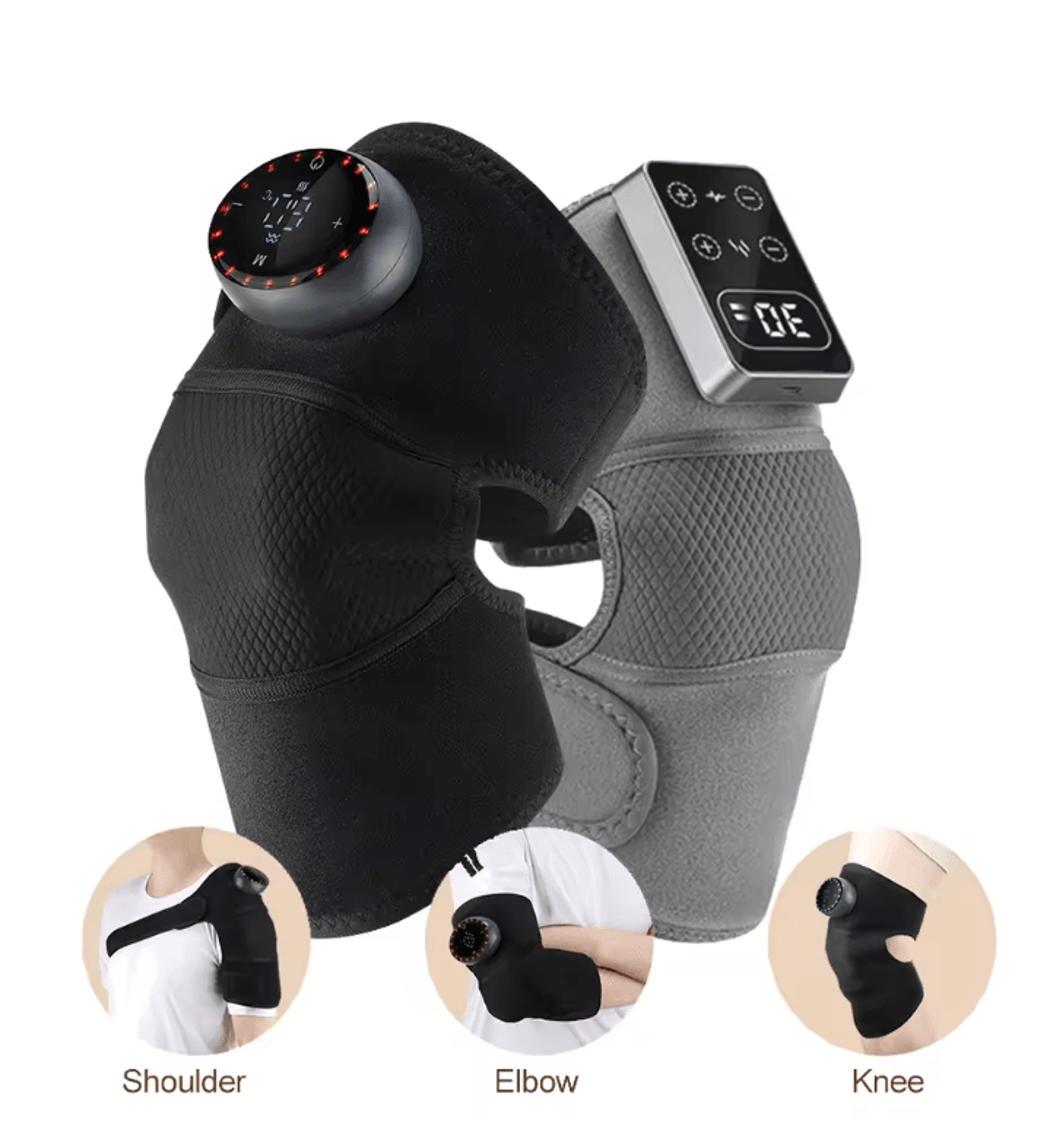 thermaflex heated vibrating knee pad with infrared therapy and usb power