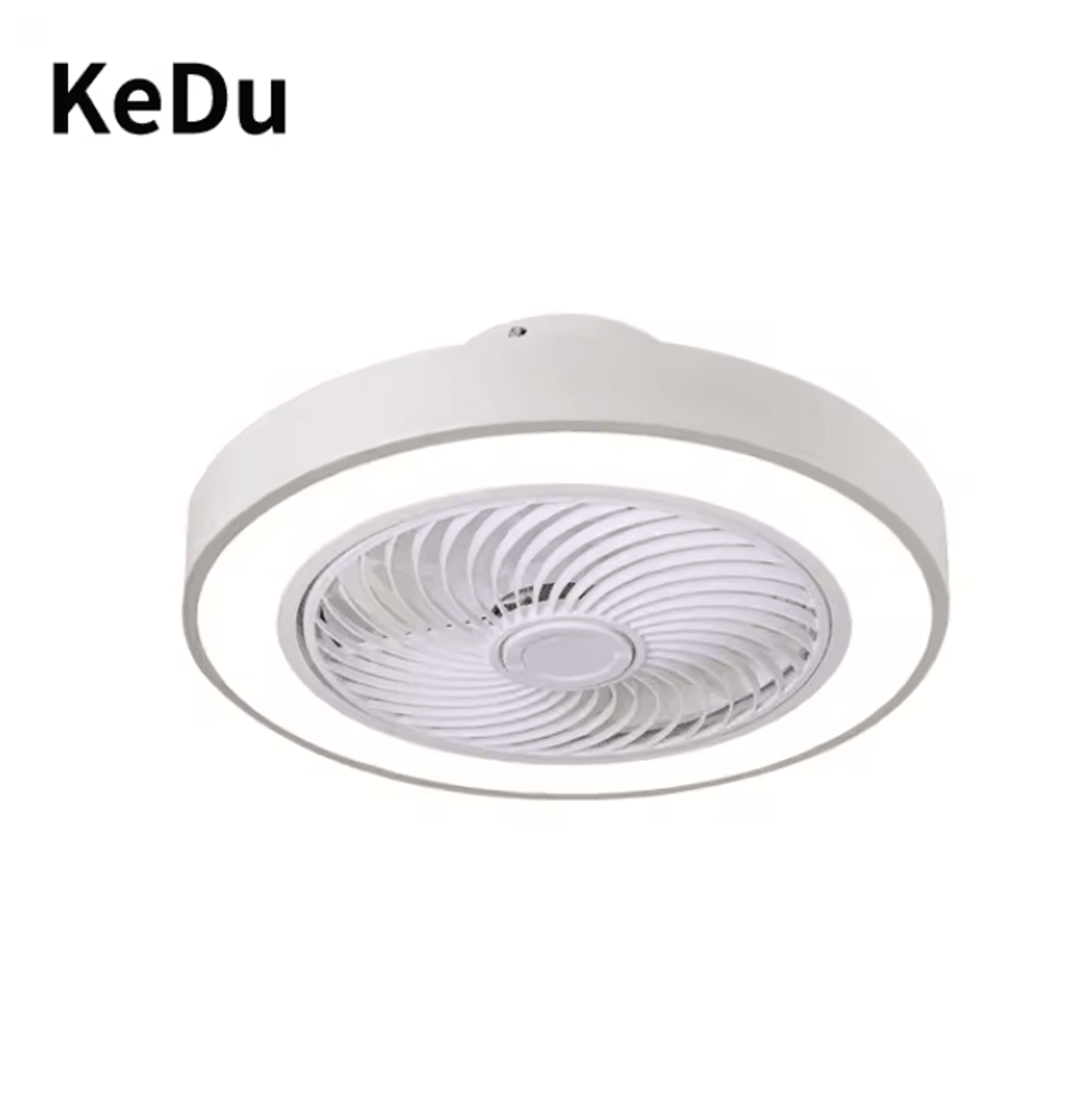 aeroglow modern ceiling fan light with quiet motor and led illumination