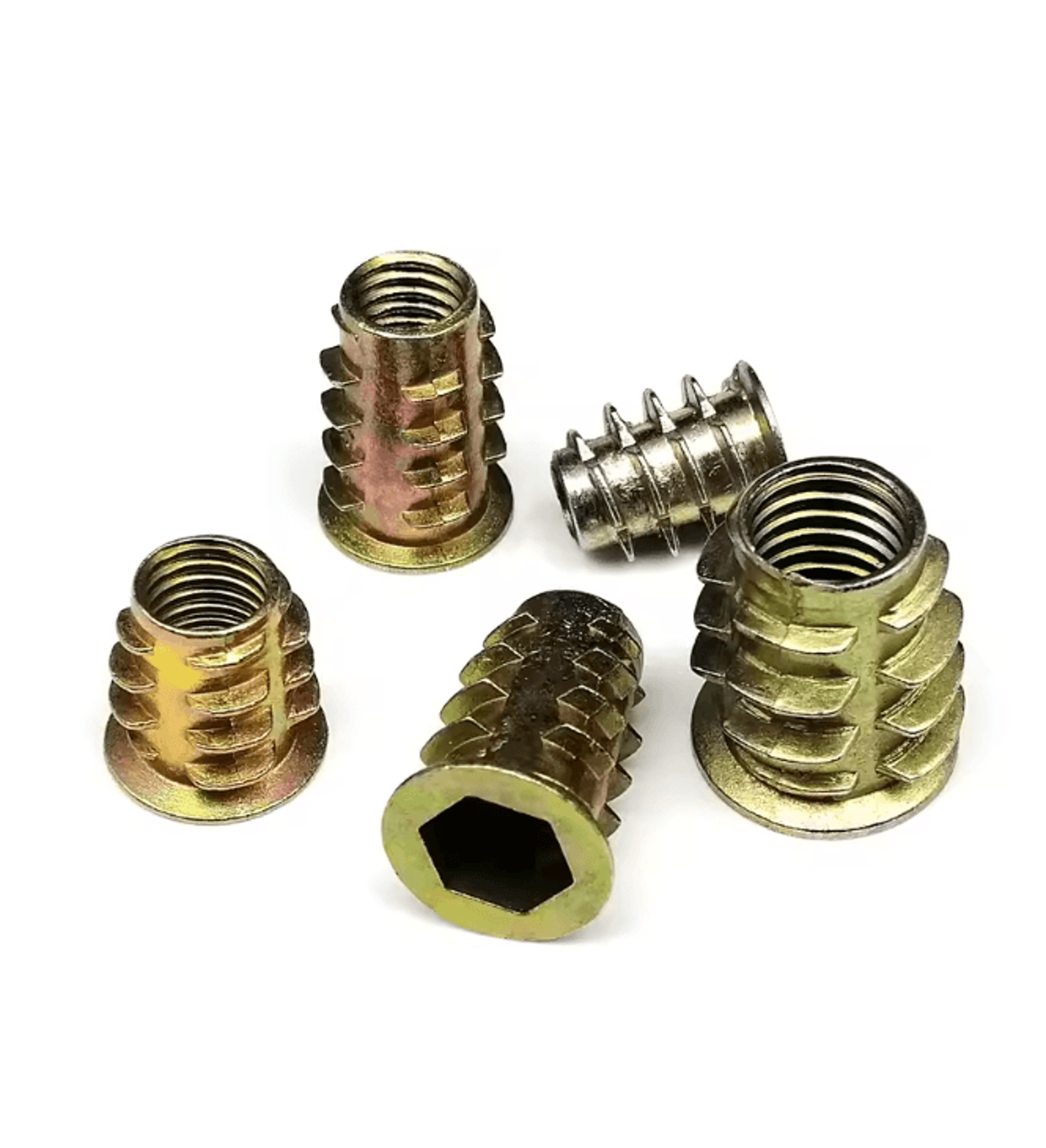 fixright threaded insert nut kit for wood furniture assembly and repair