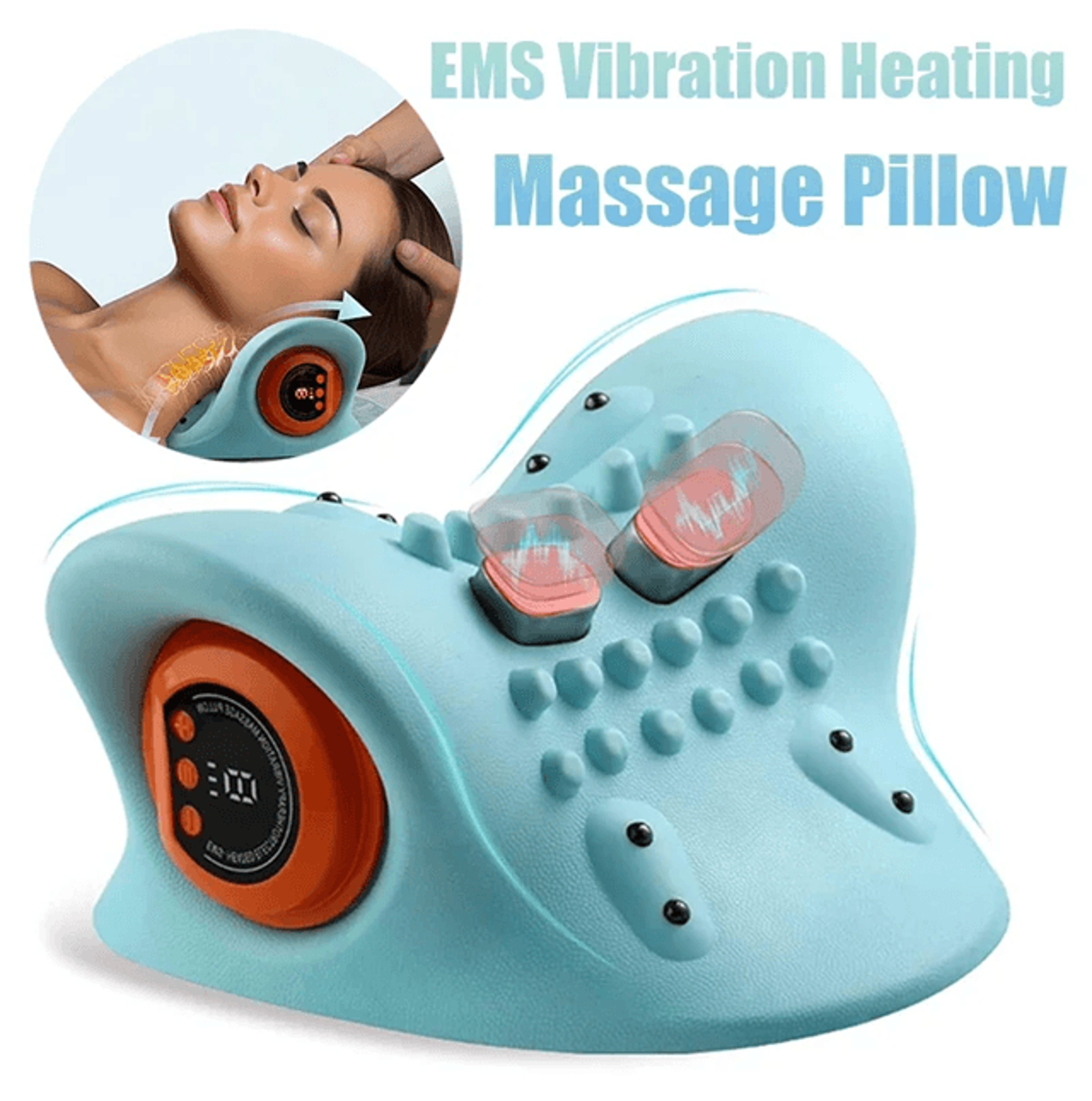 neckalign electric cervical massager and traction pillow