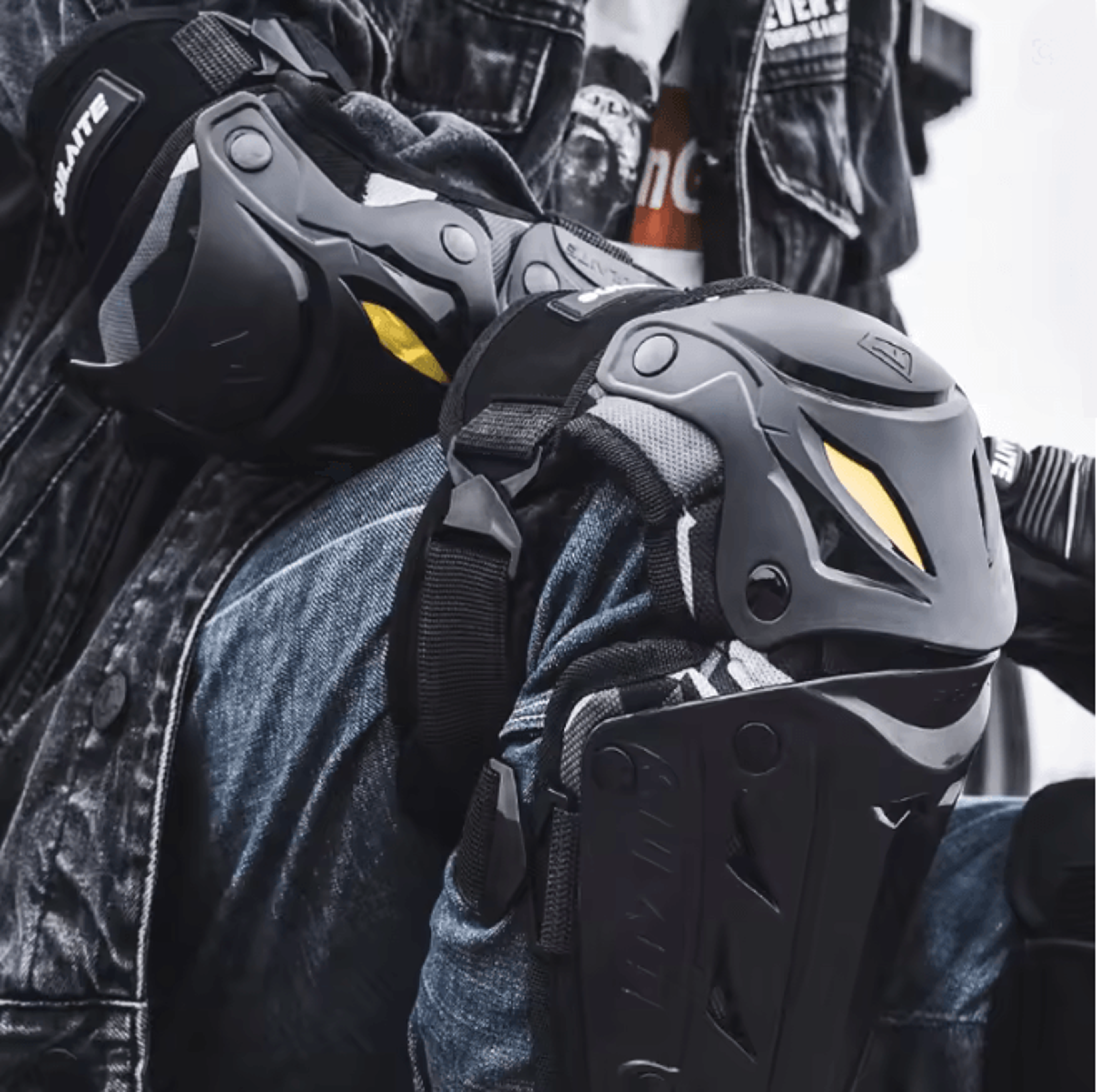 motocross moto protection knee and elbow pad set for off-road racing
