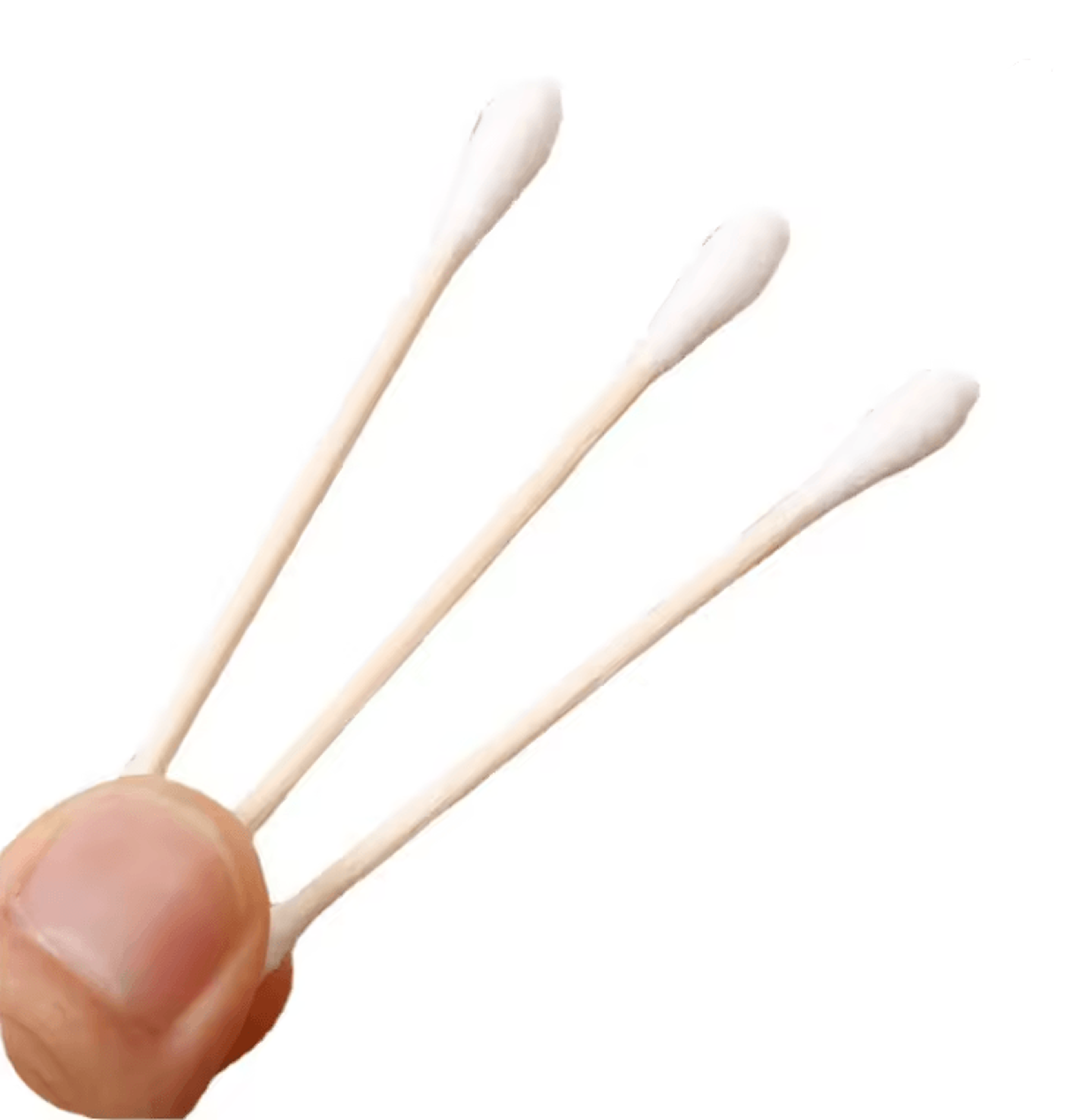 puresoft double-head wood stick cotton buds pack