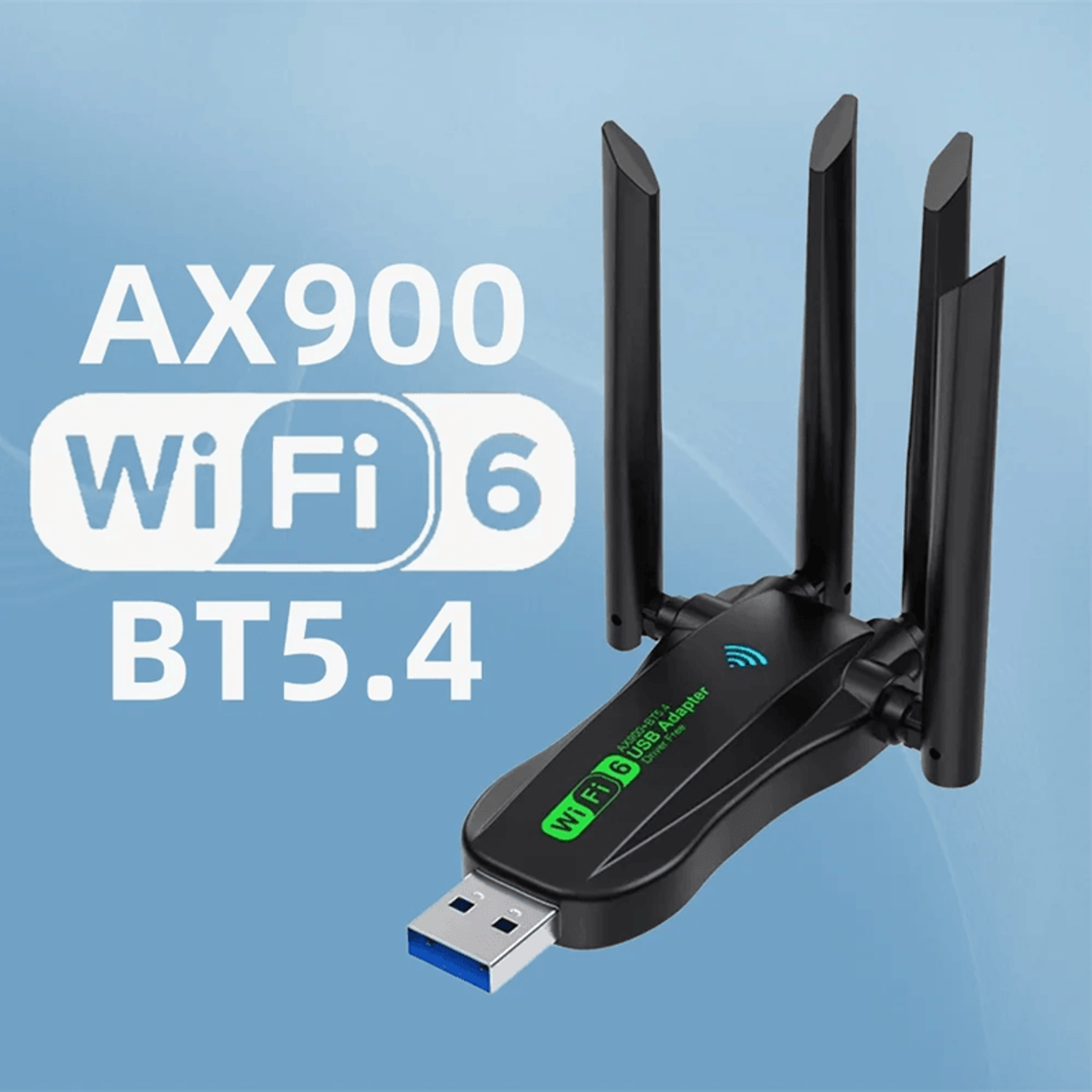 ultralink ax900 dual band wifi6 and bluetooth 5.4 usb adapter