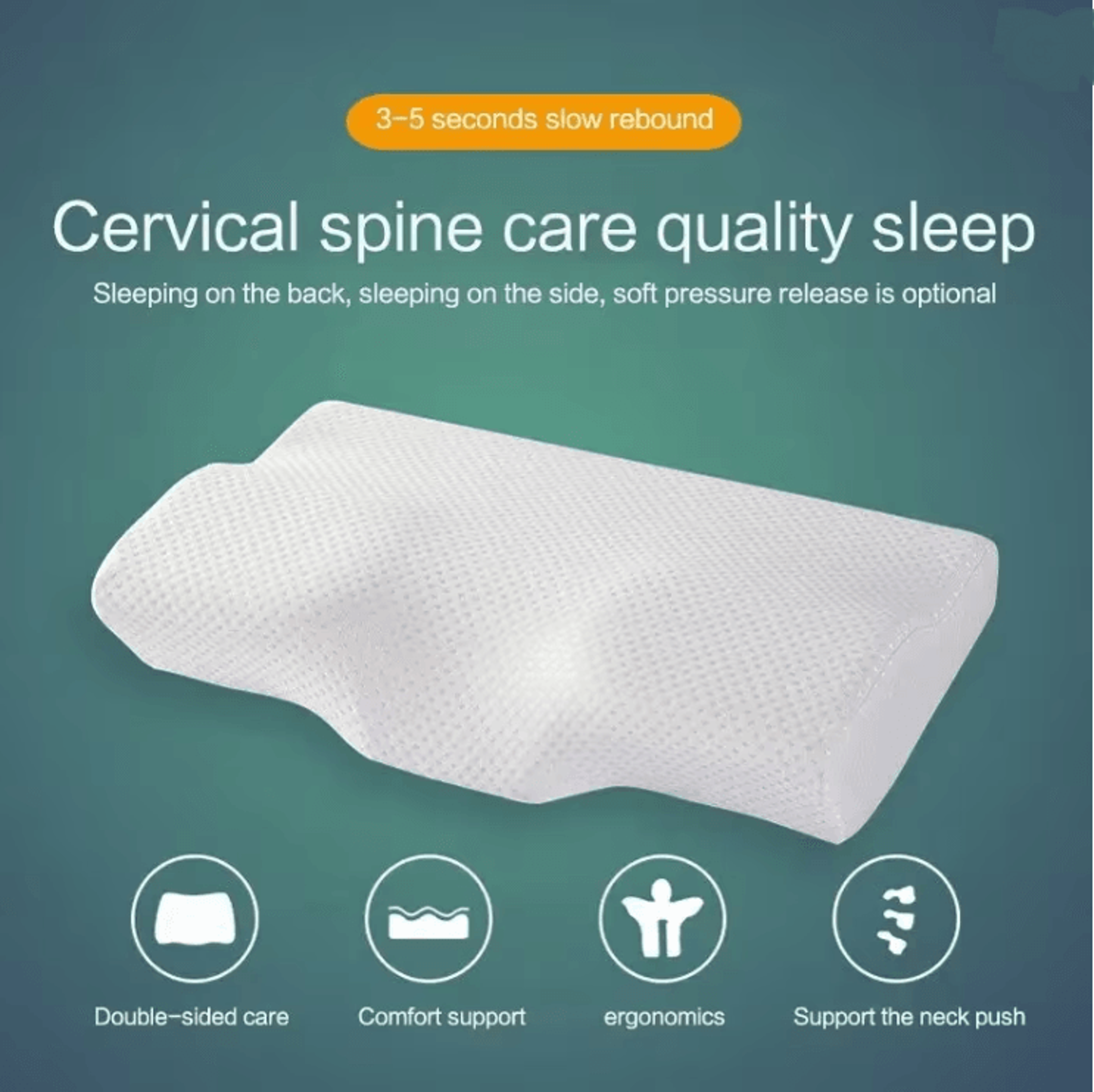 neck pillow slow rebound memory cotton pillow cervical partition memory pillow for anti-snoring neck pillow slow rebound