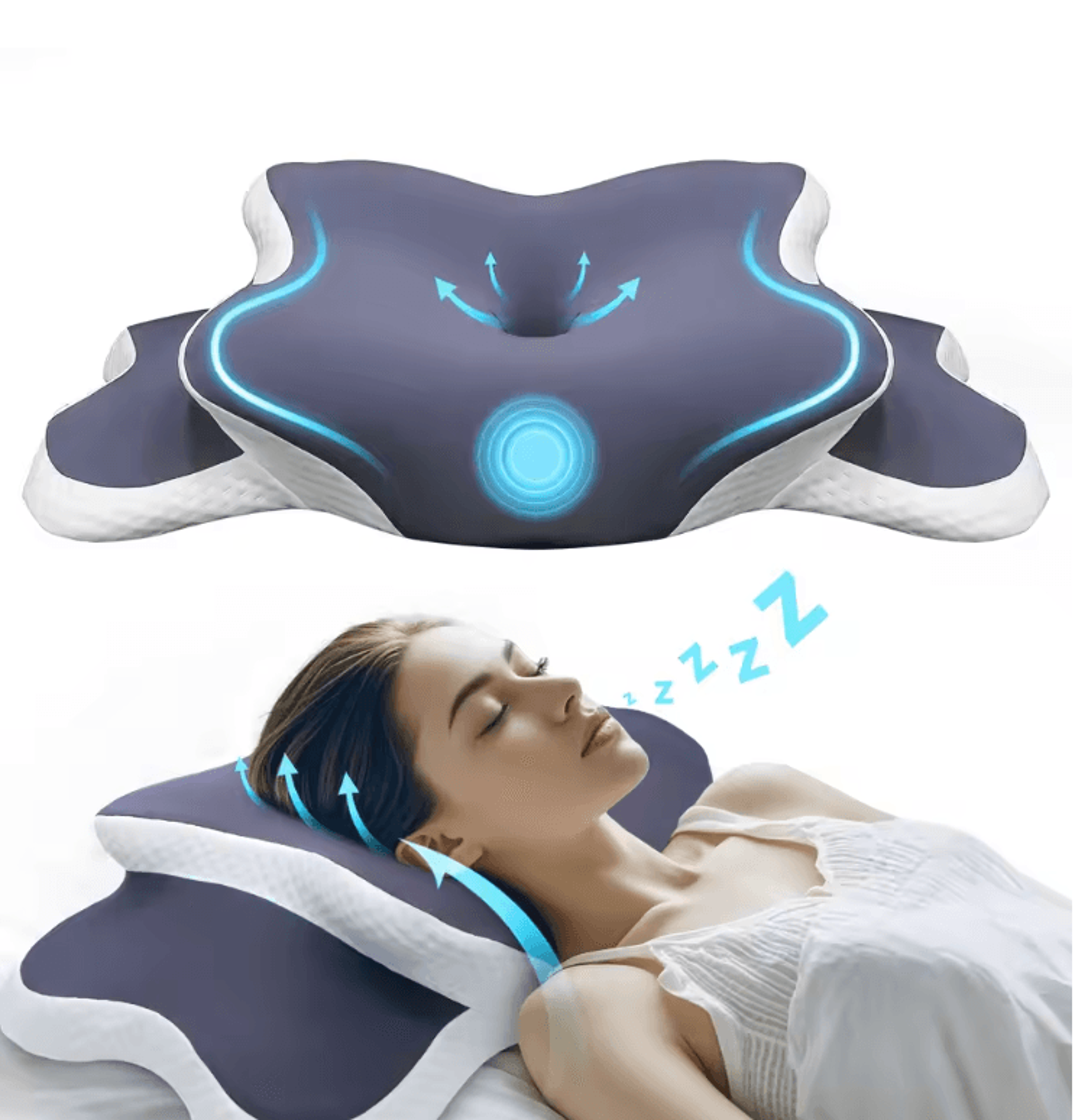 contourrest memory foam cervical pillow