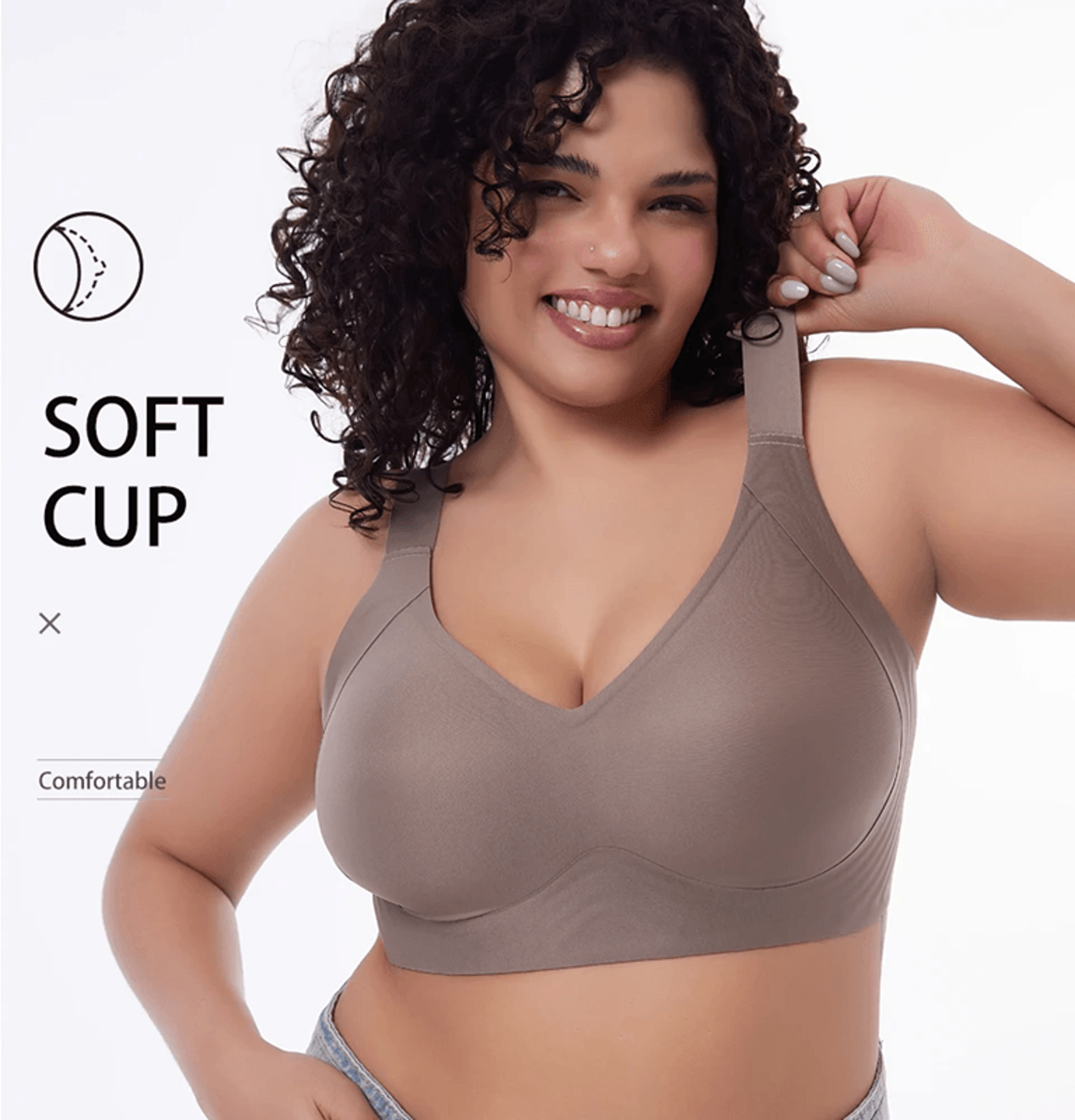 embracelift seamless wireless push up bra