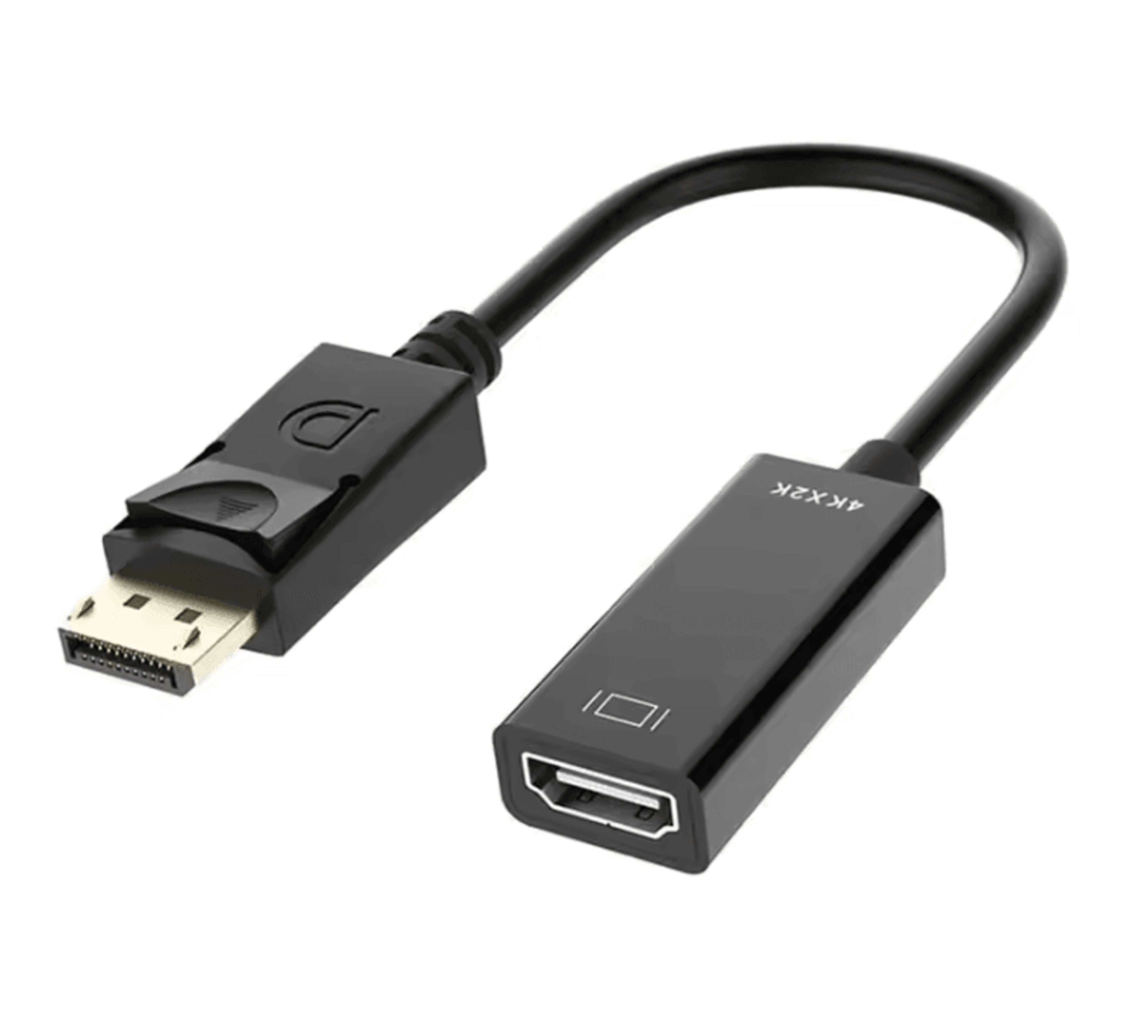4k displayport to hdmi adapter cable for laptop and monitor connection