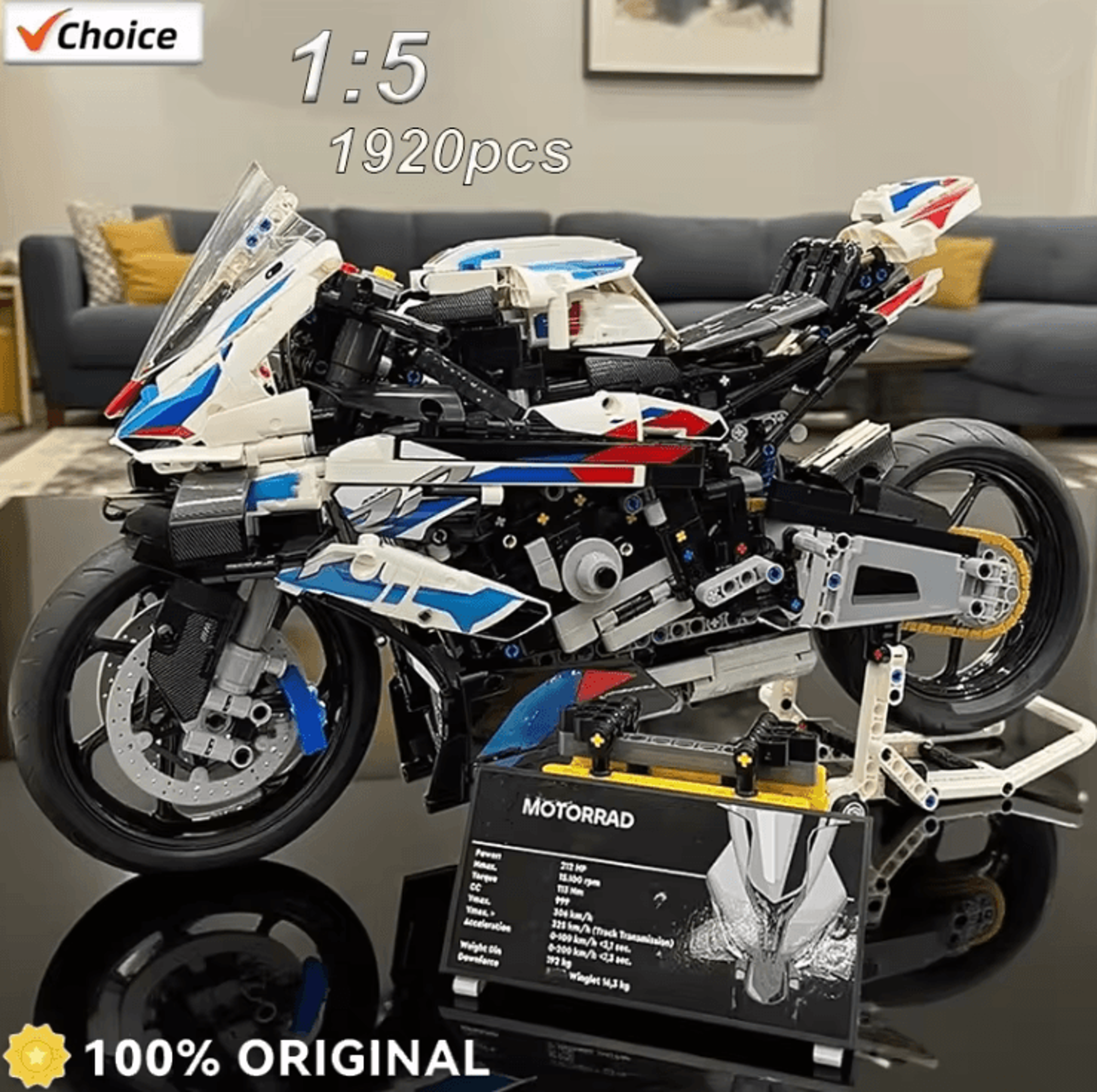 probuild 2025 motorcycle building block model kit