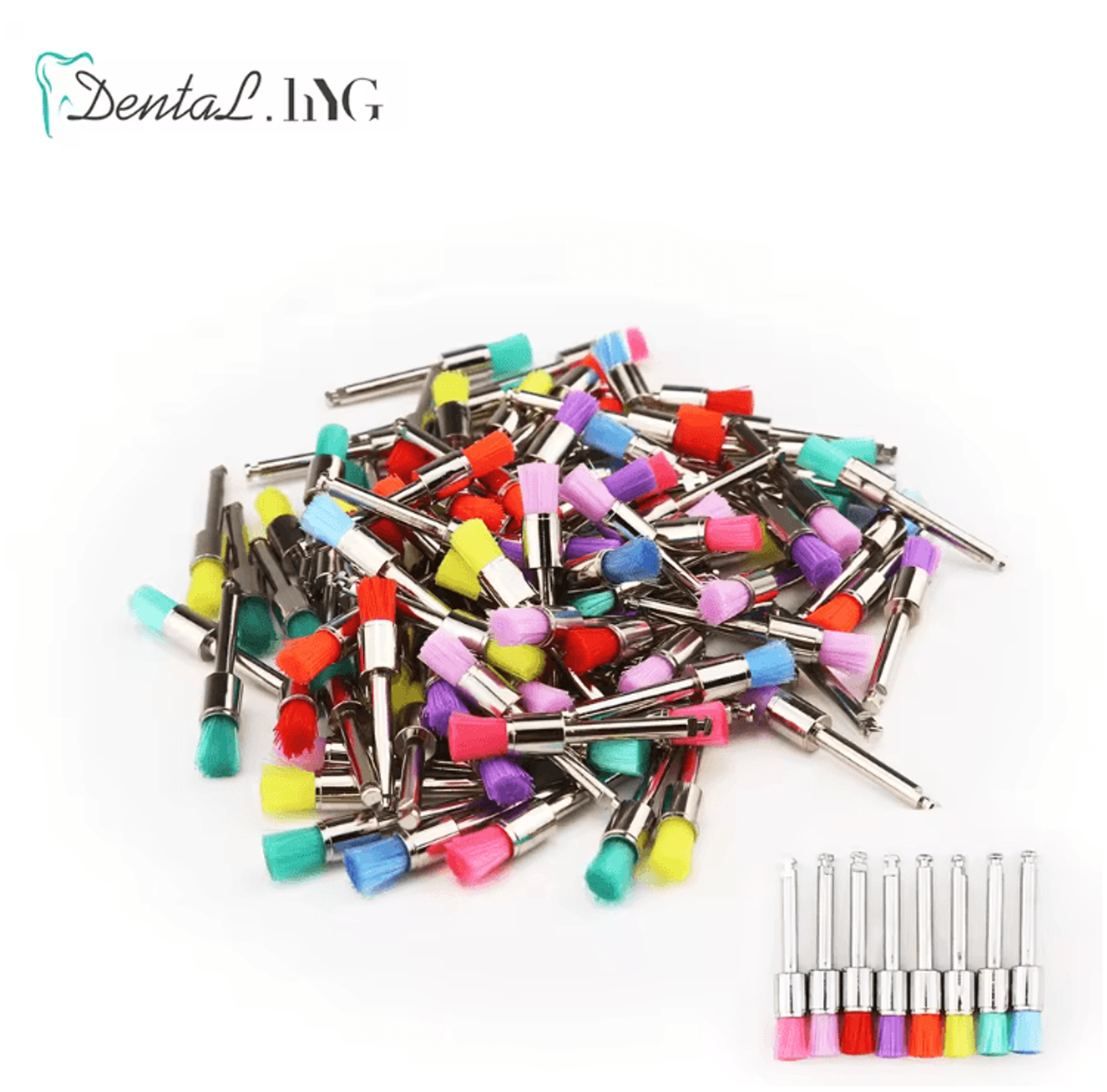 proclean disposable dental polishing brush set 100pcs