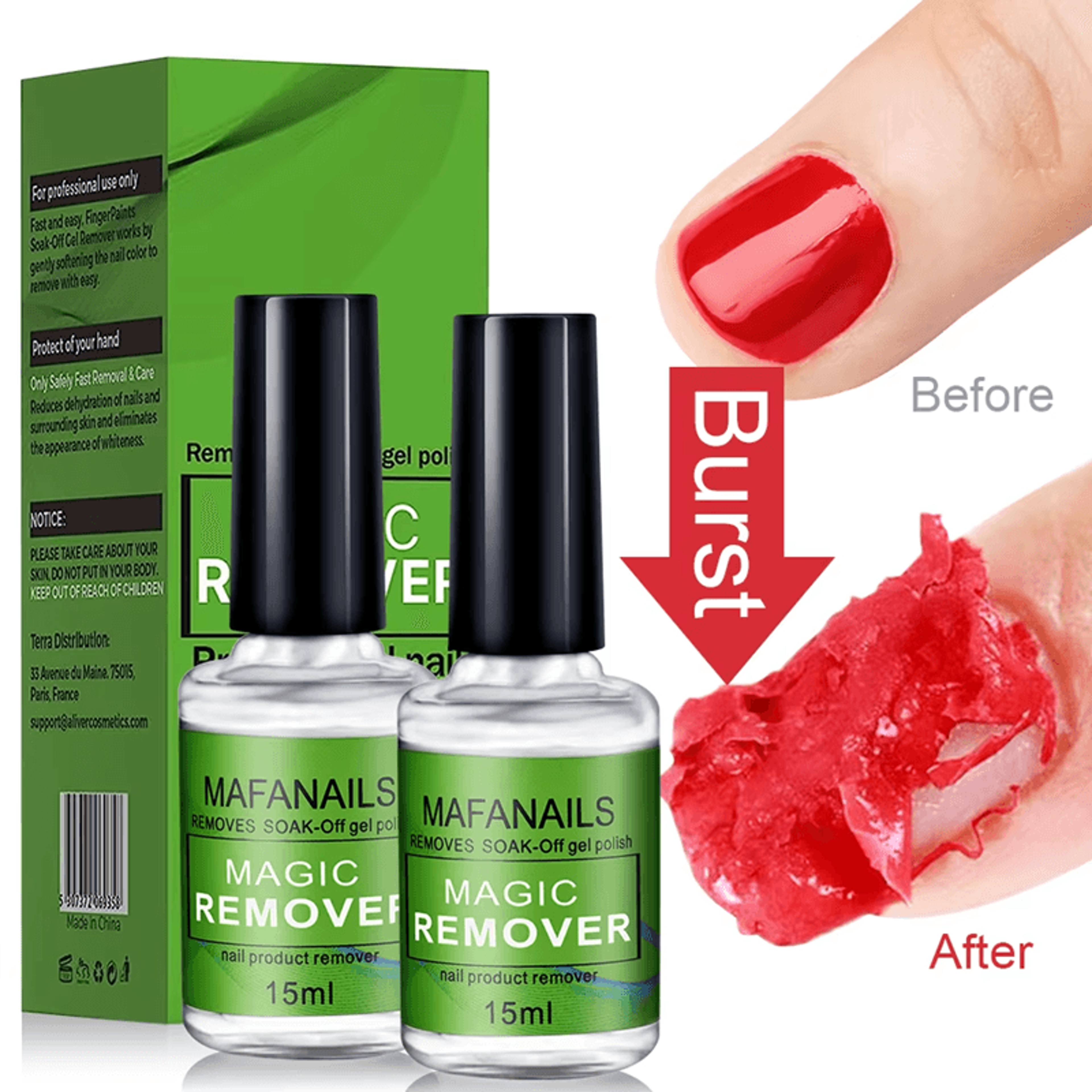 mafanails magic gel polish remover 15ml