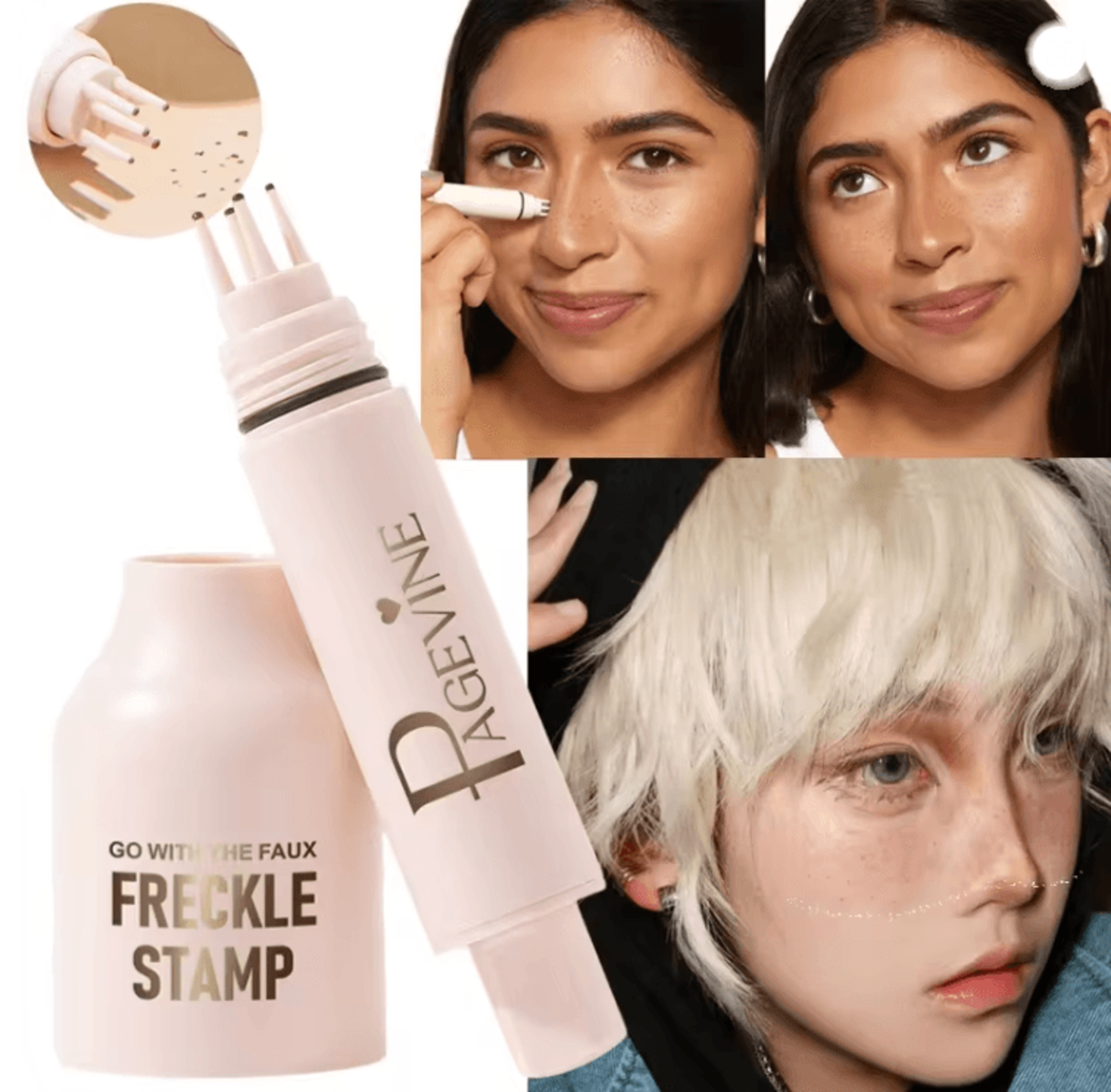 freckleease natural freckle stamp pencil waterproof long lasting makeup