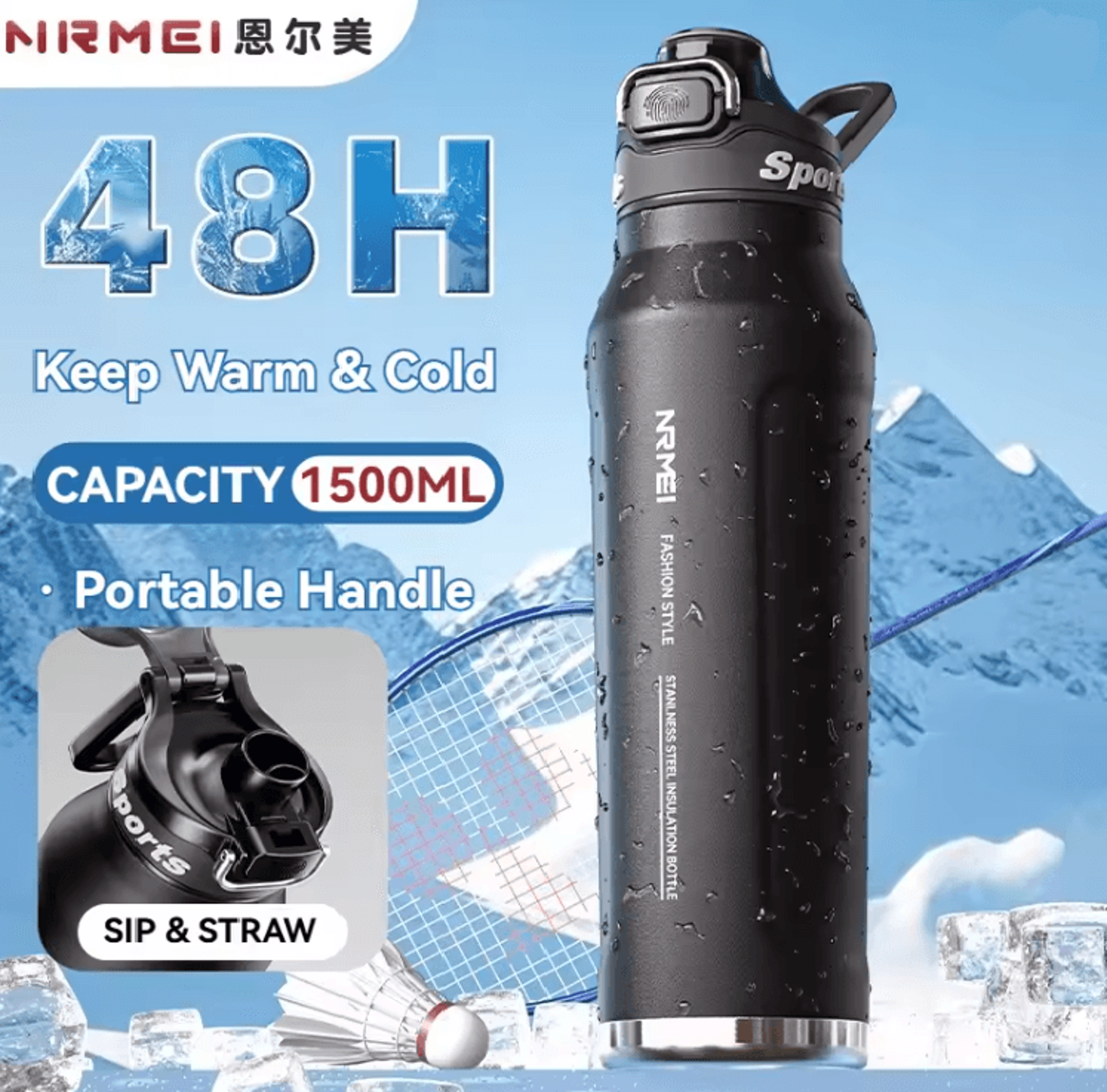 hydromax 1 5l insulated stainless steel bottle