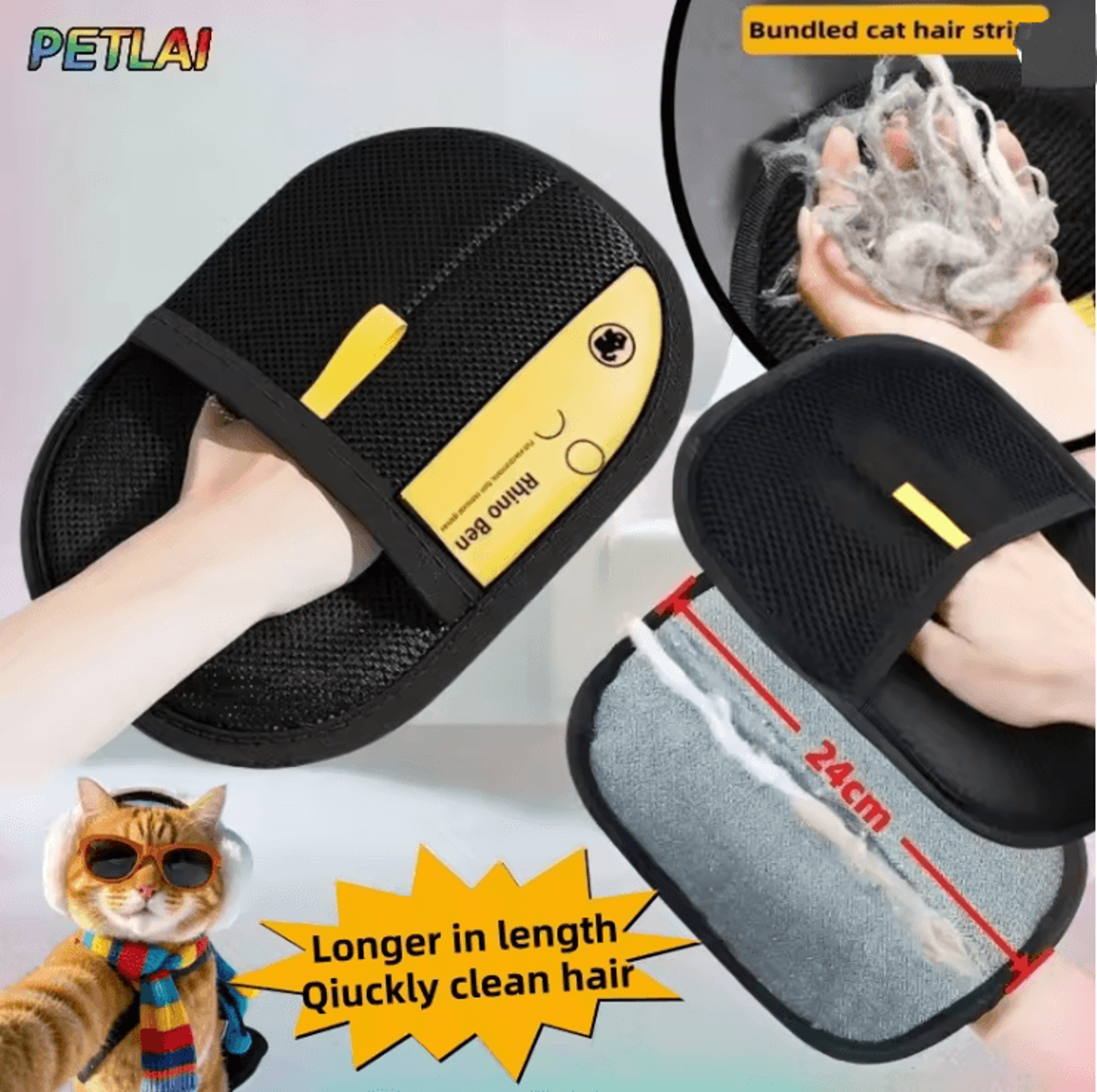furfree reusable pet hair removal glove