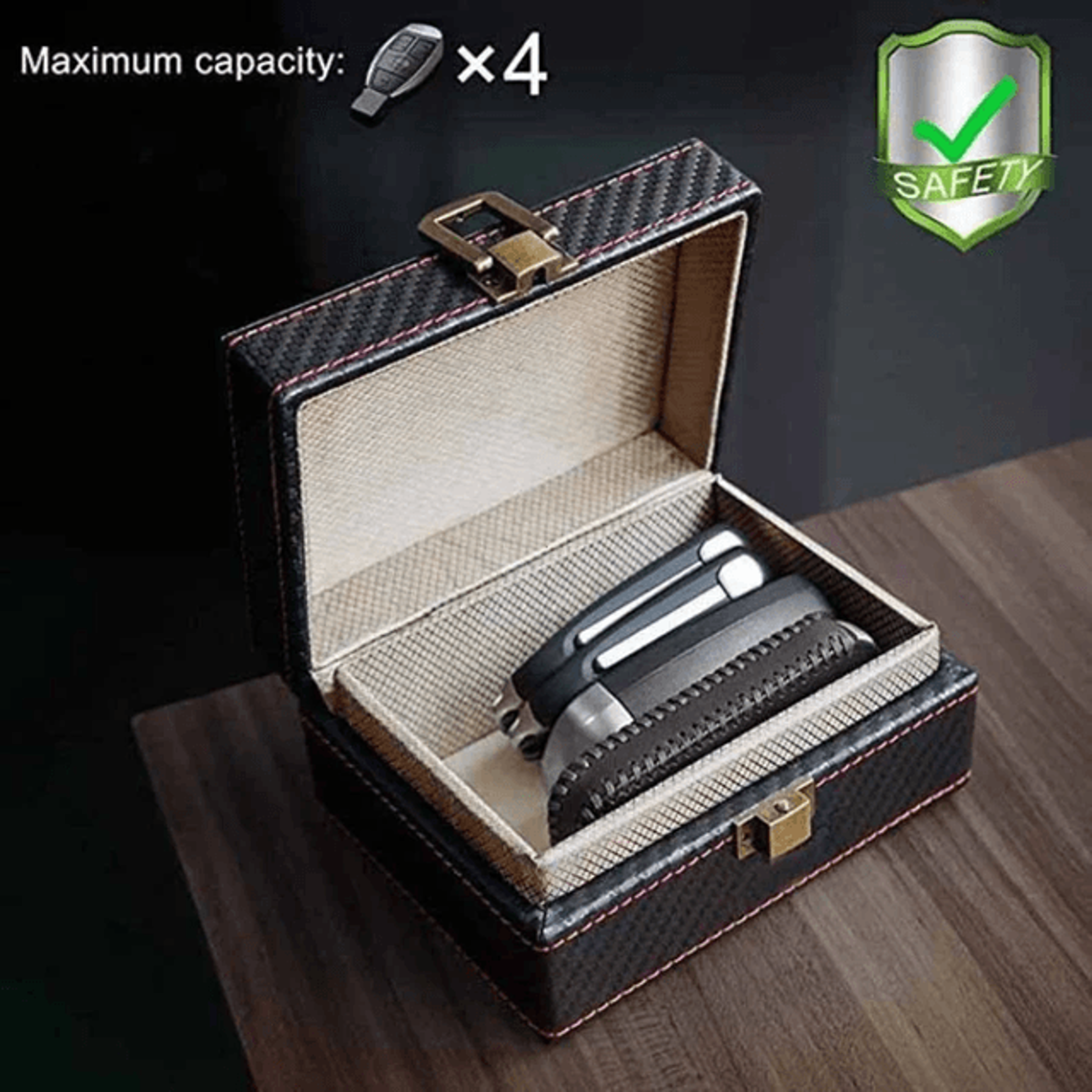 secureshield signal blocking faraday box for car keys and smartphone
