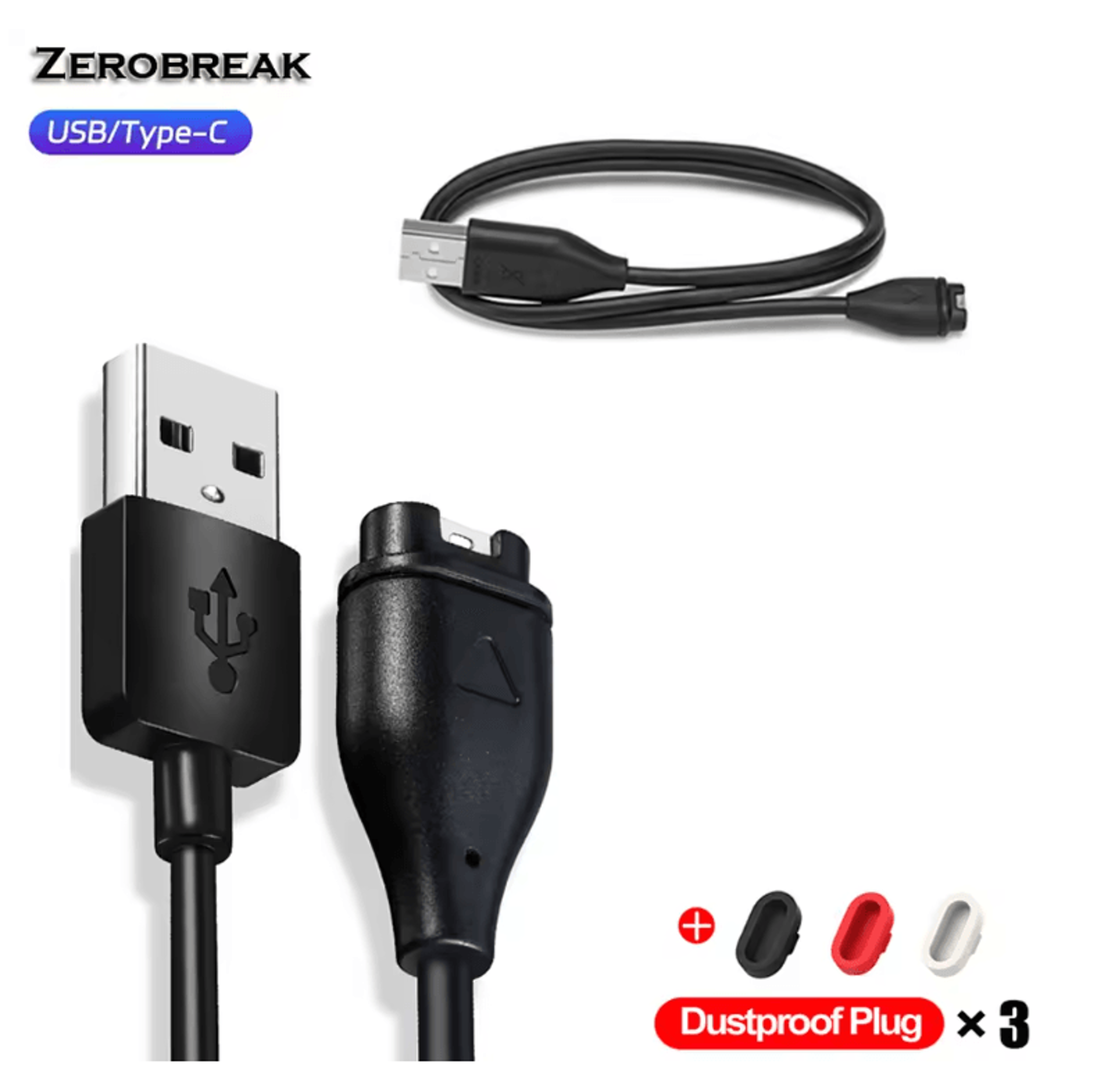 procharge usb-c charging cable for garmin watches