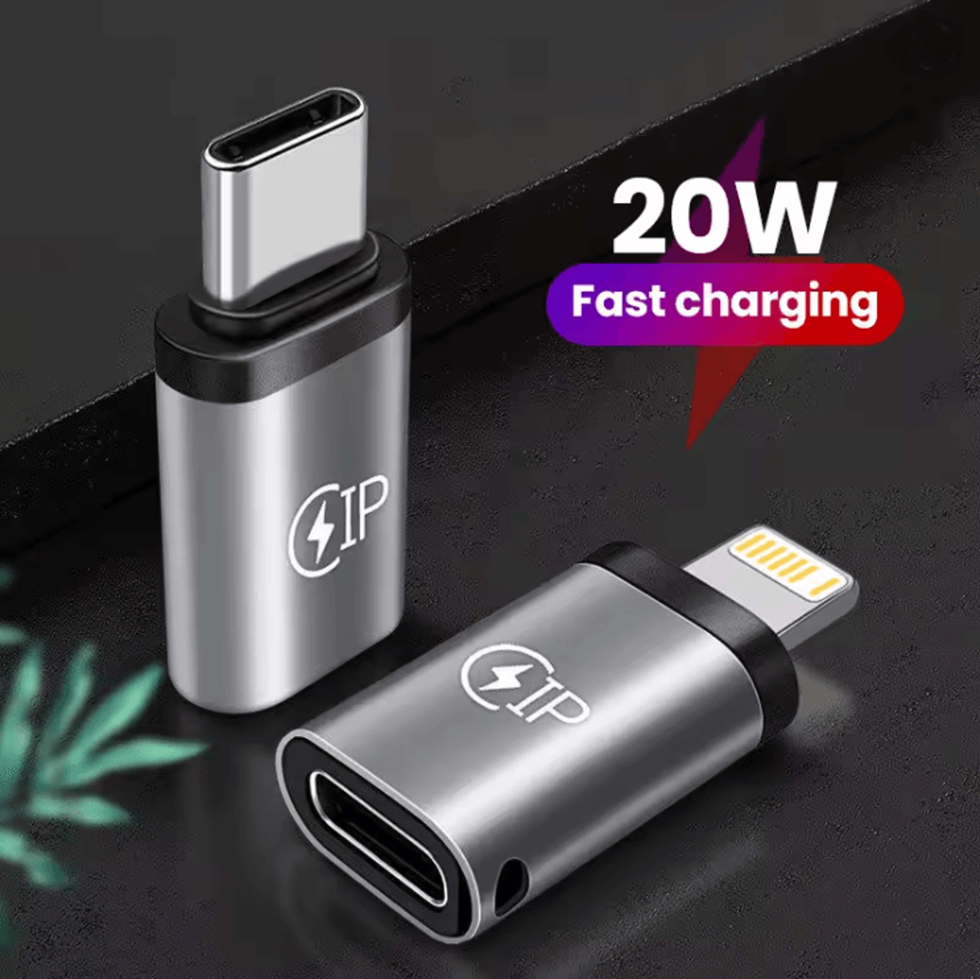 swiftlink lightning to usb c adapter 20w fast charging converter