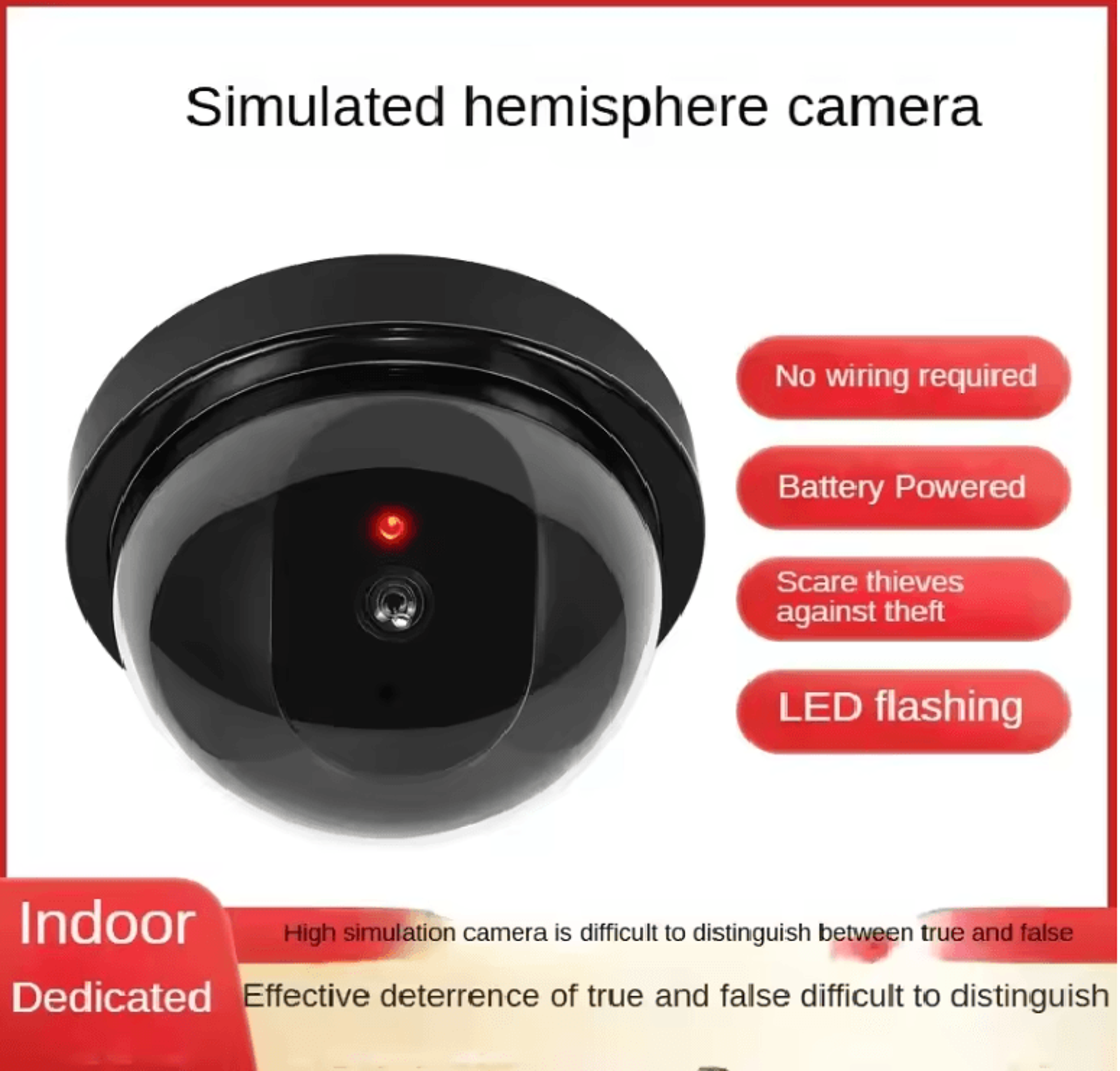 realguard outdoor fake security camera