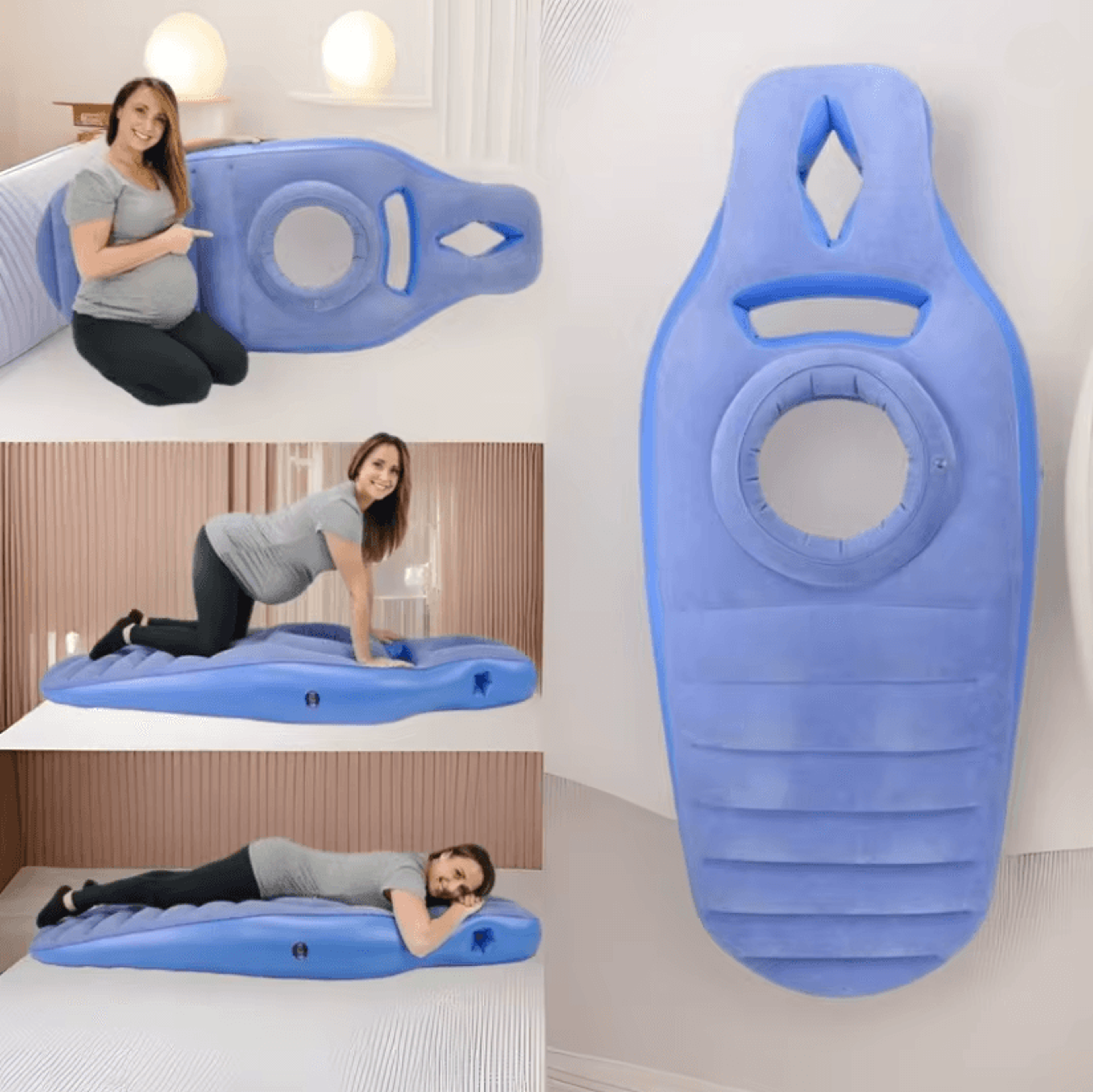 maternity comfort inflatable pregnancy pillow and yoga mat