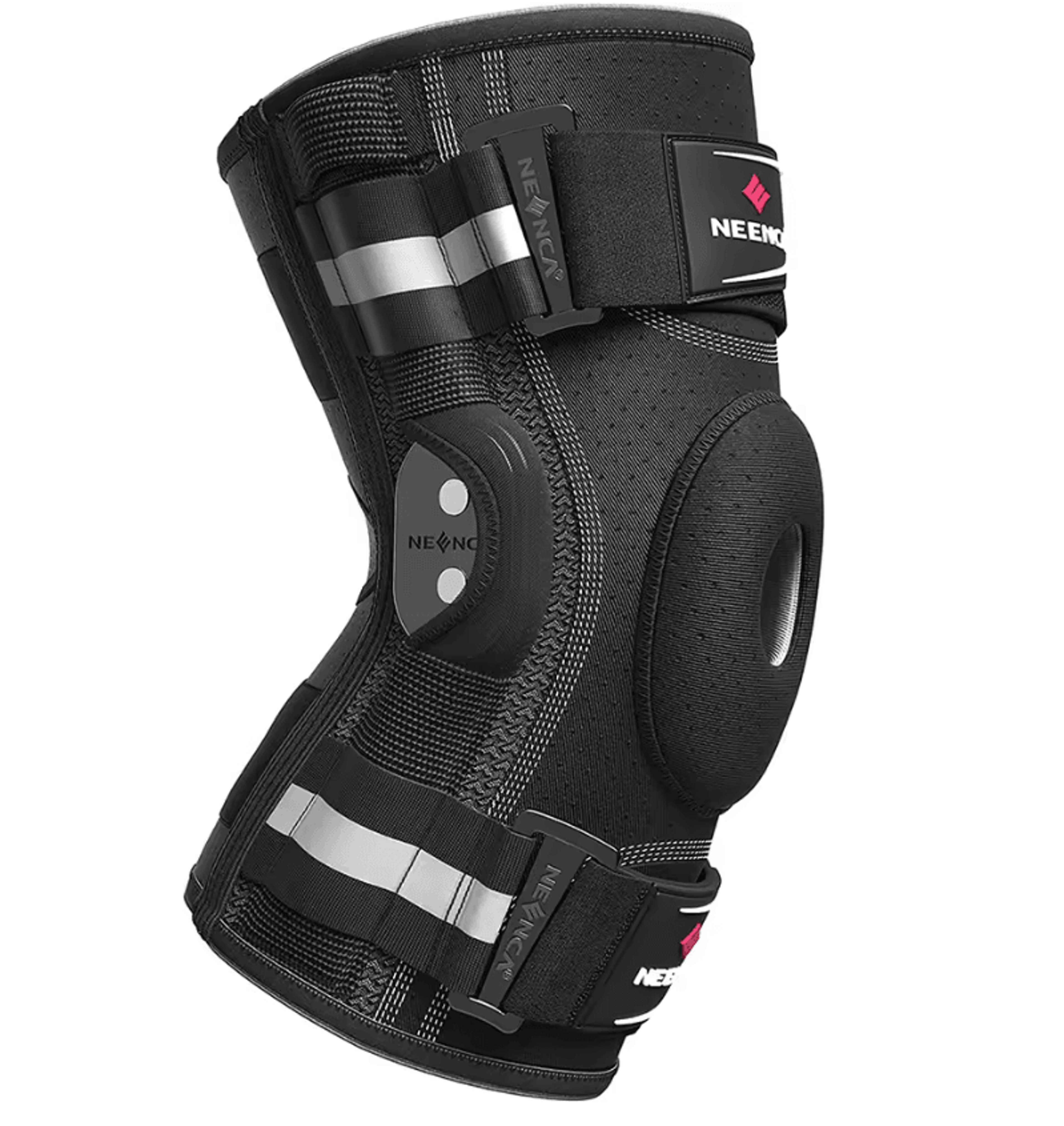 neenca hinged knee brace with side stabilizers for pain relief and joint support