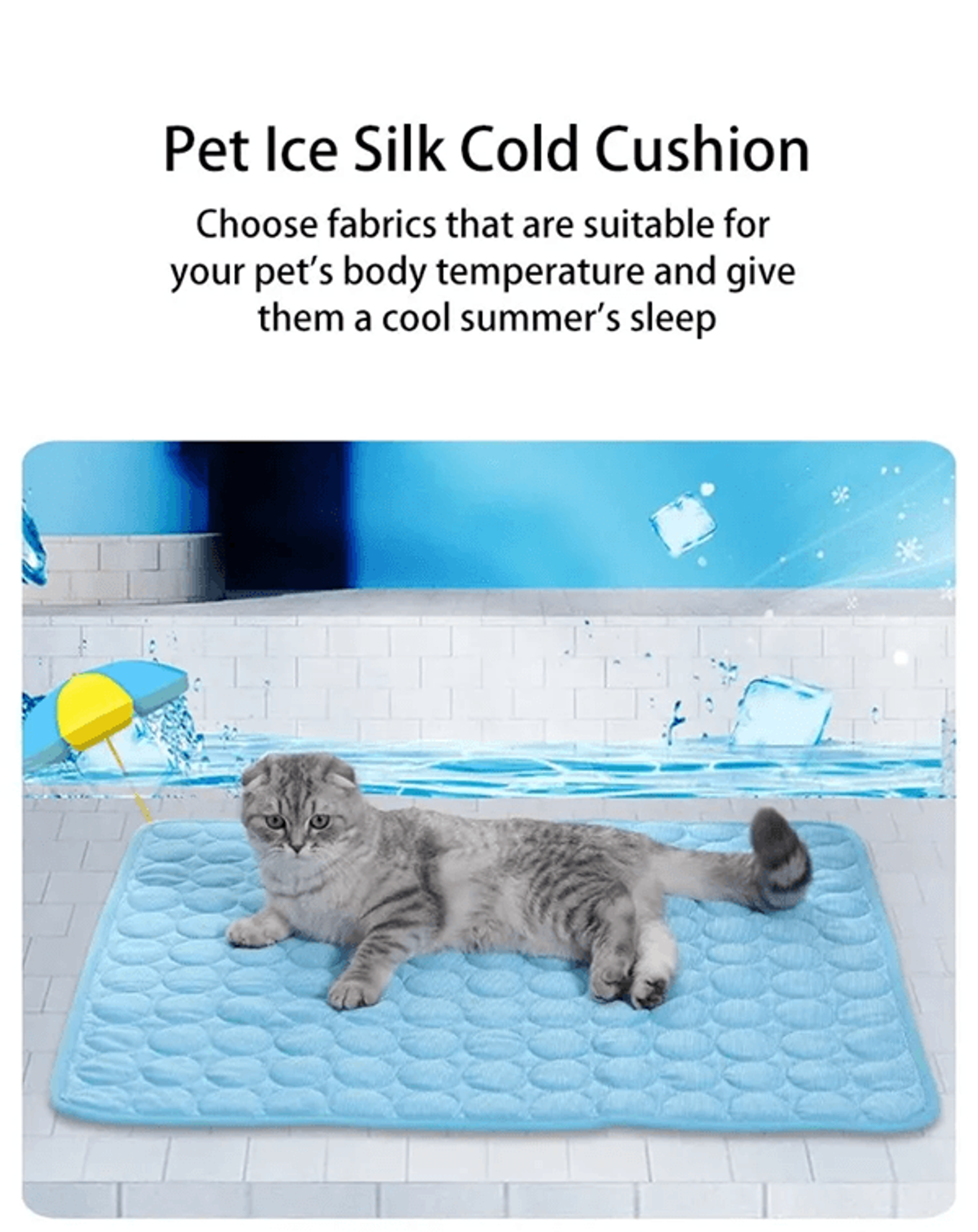 ultra-cool pet ice mat and cooling pad for cats and dogs