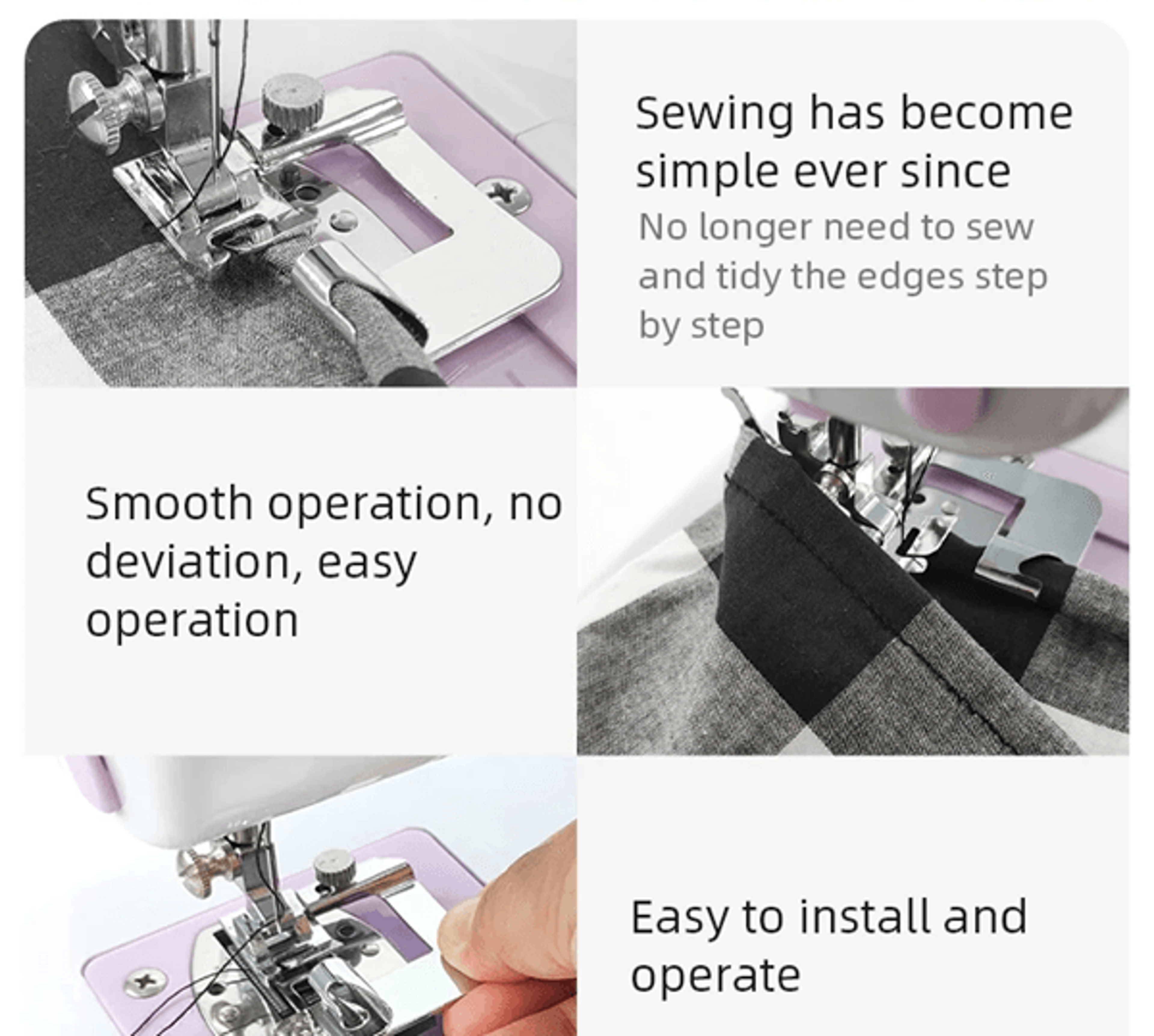 professional rolled hem presser foot set 9 mm-25 mm for sewing machines