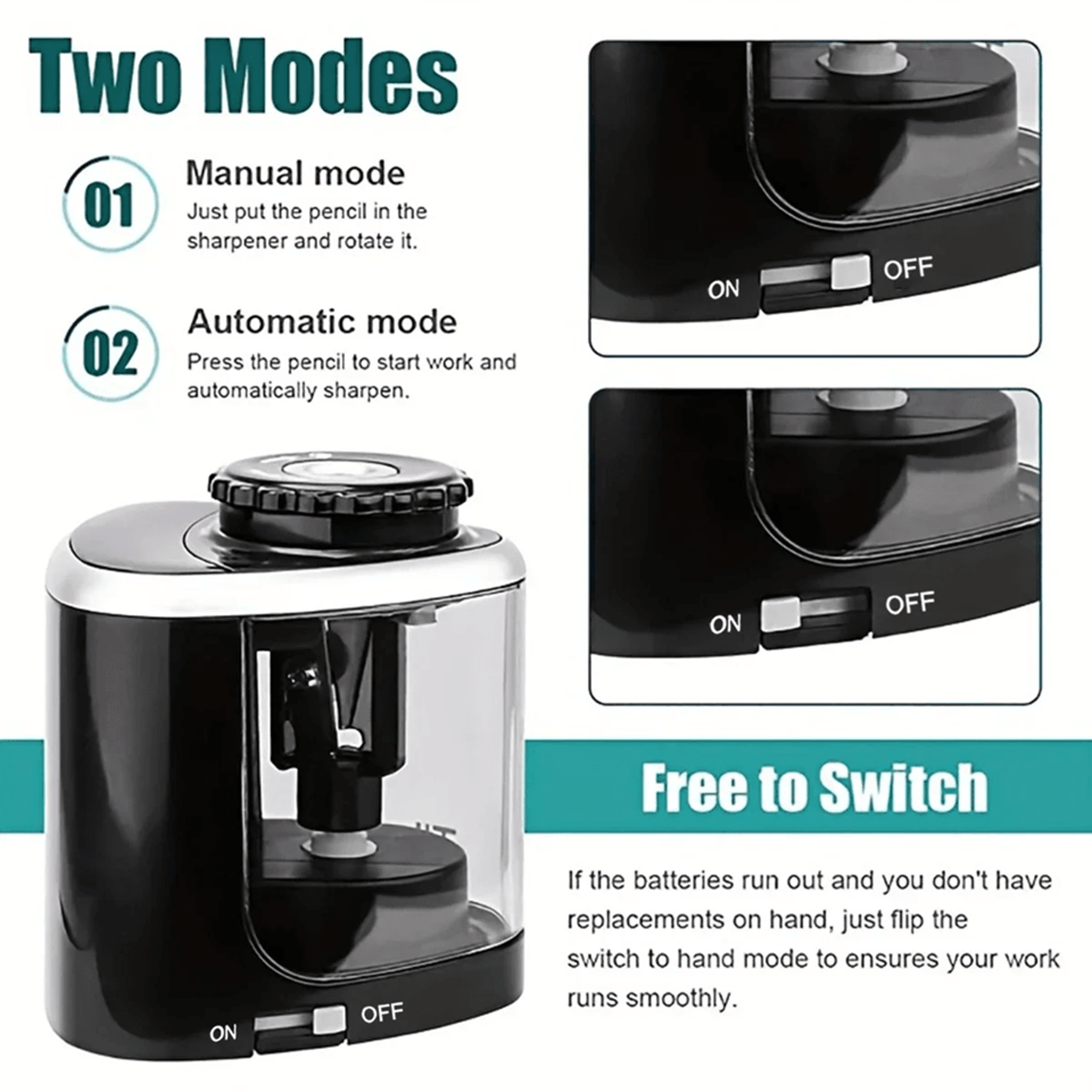 sharpease electric pencil sharpener – automatic desktop sharpener for school and office use