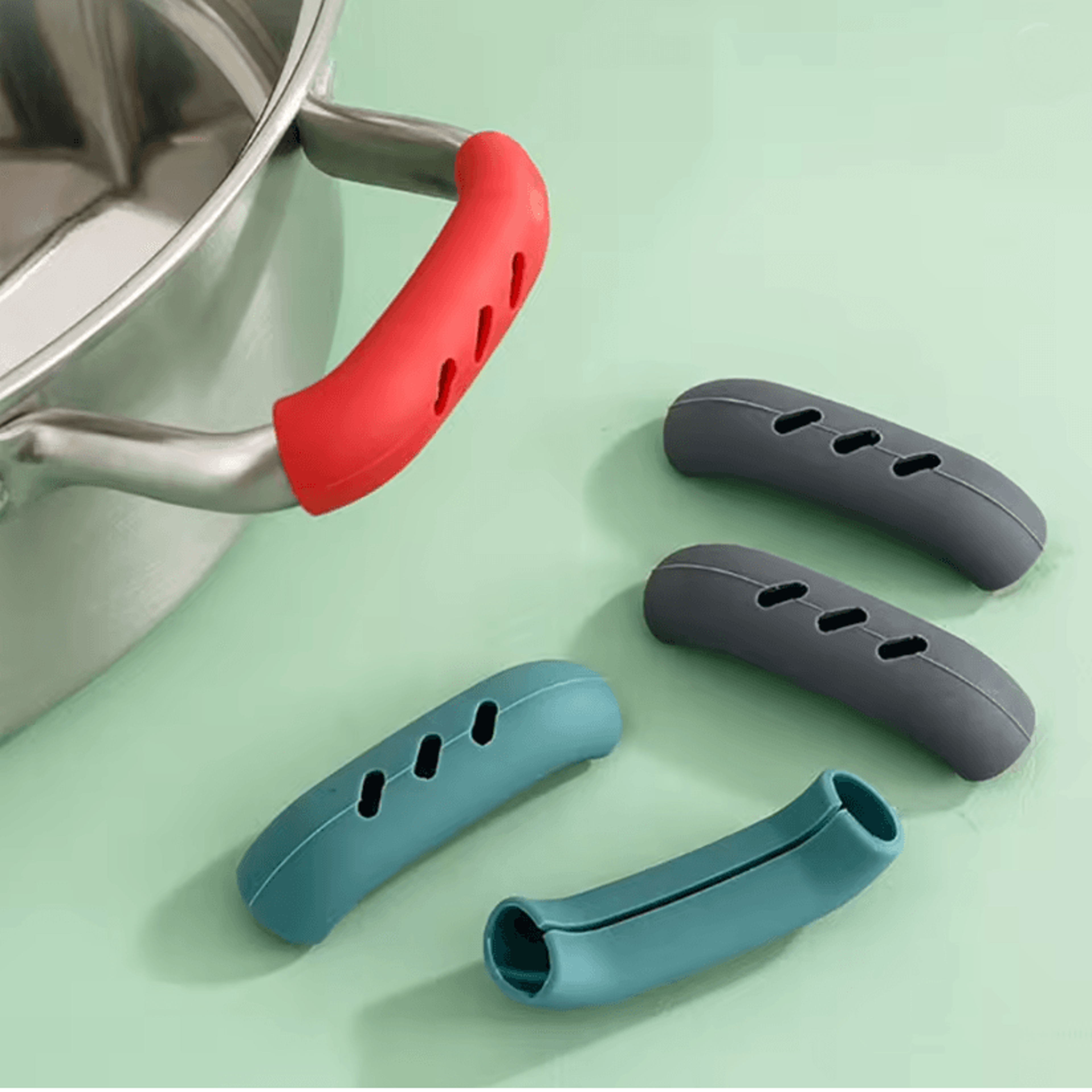 HeatGuard Silicone Pan Handle Covers Set of 2