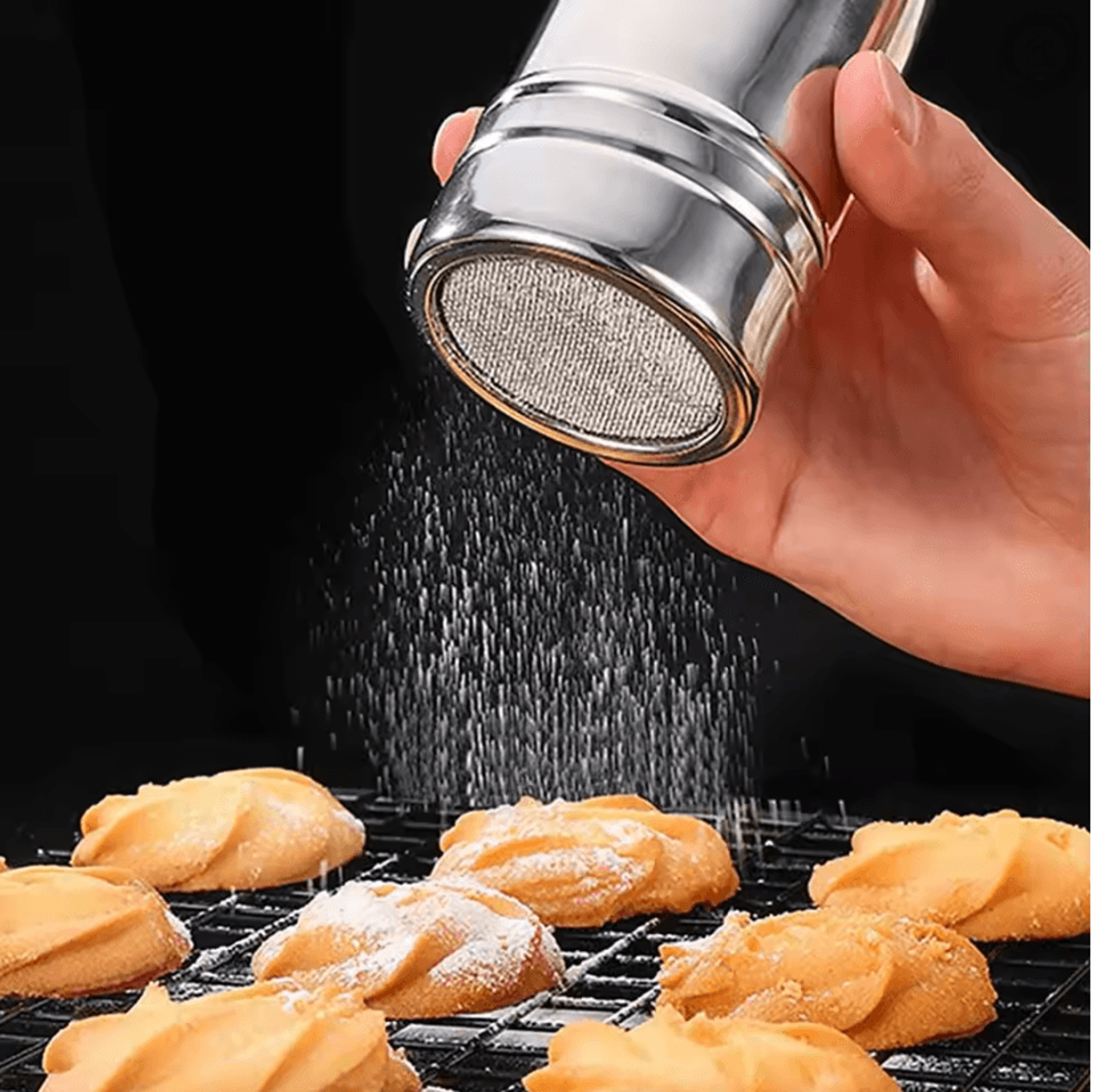 puredust stainless steel mesh powder shaker