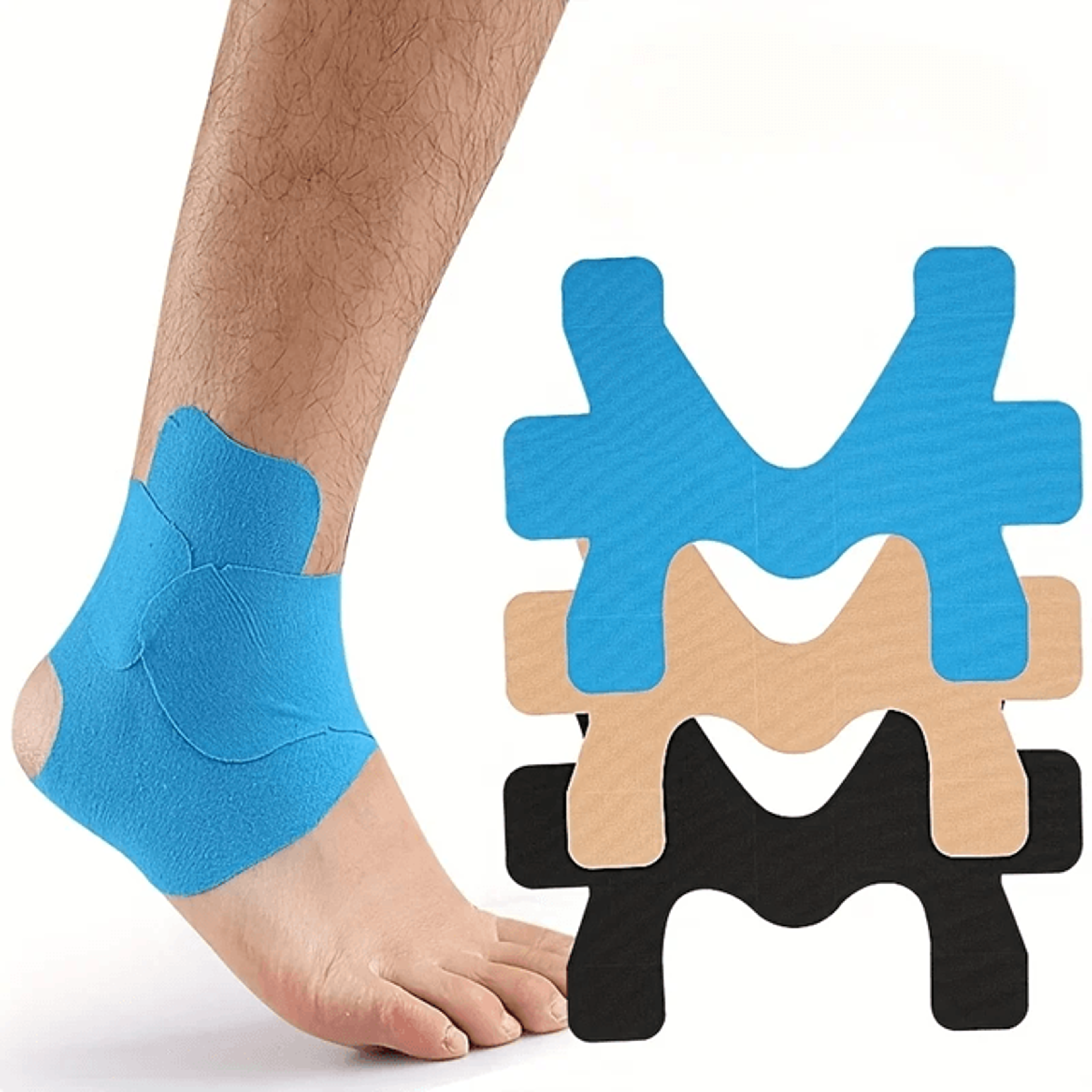 flexwrap self-adhesive compression bandage set – breathable elastic wrap for sports injury and muscle support