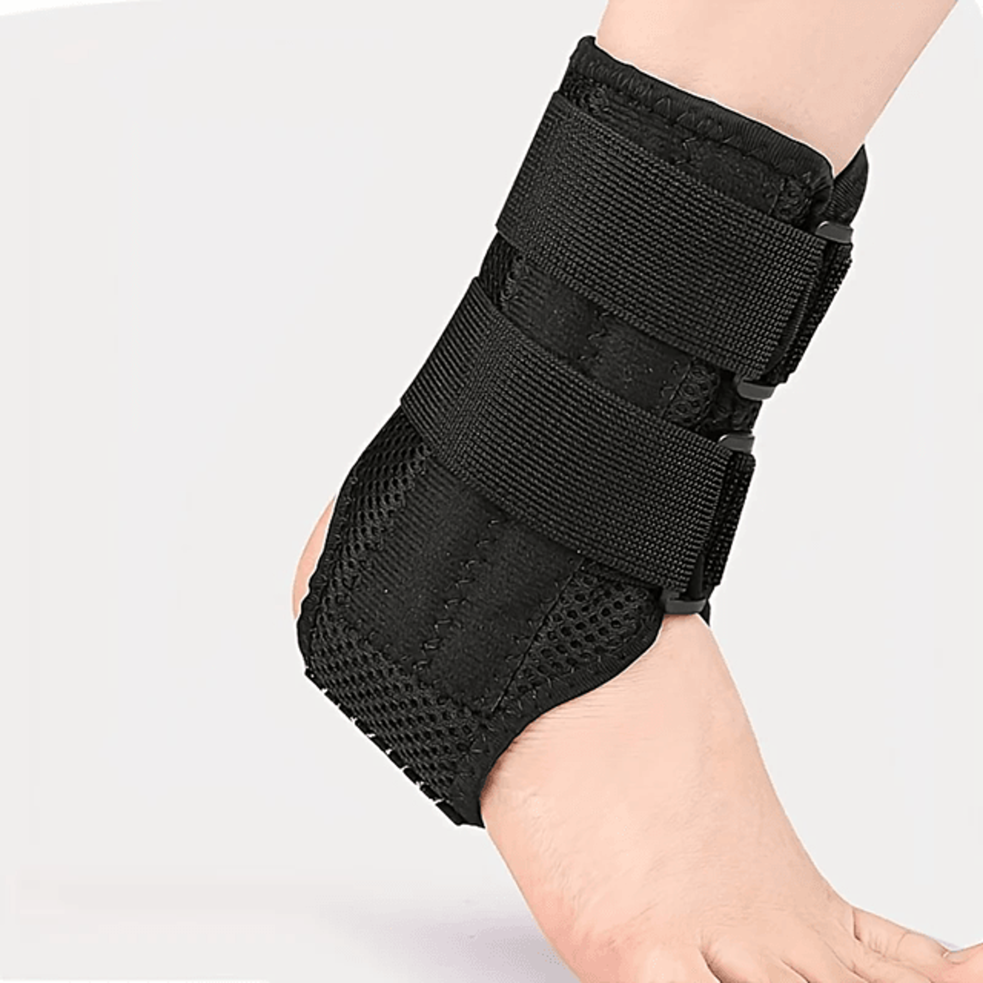 flexguard adjustable compression ankle brace – elastic support sleeve for sprain prevention and heel protection