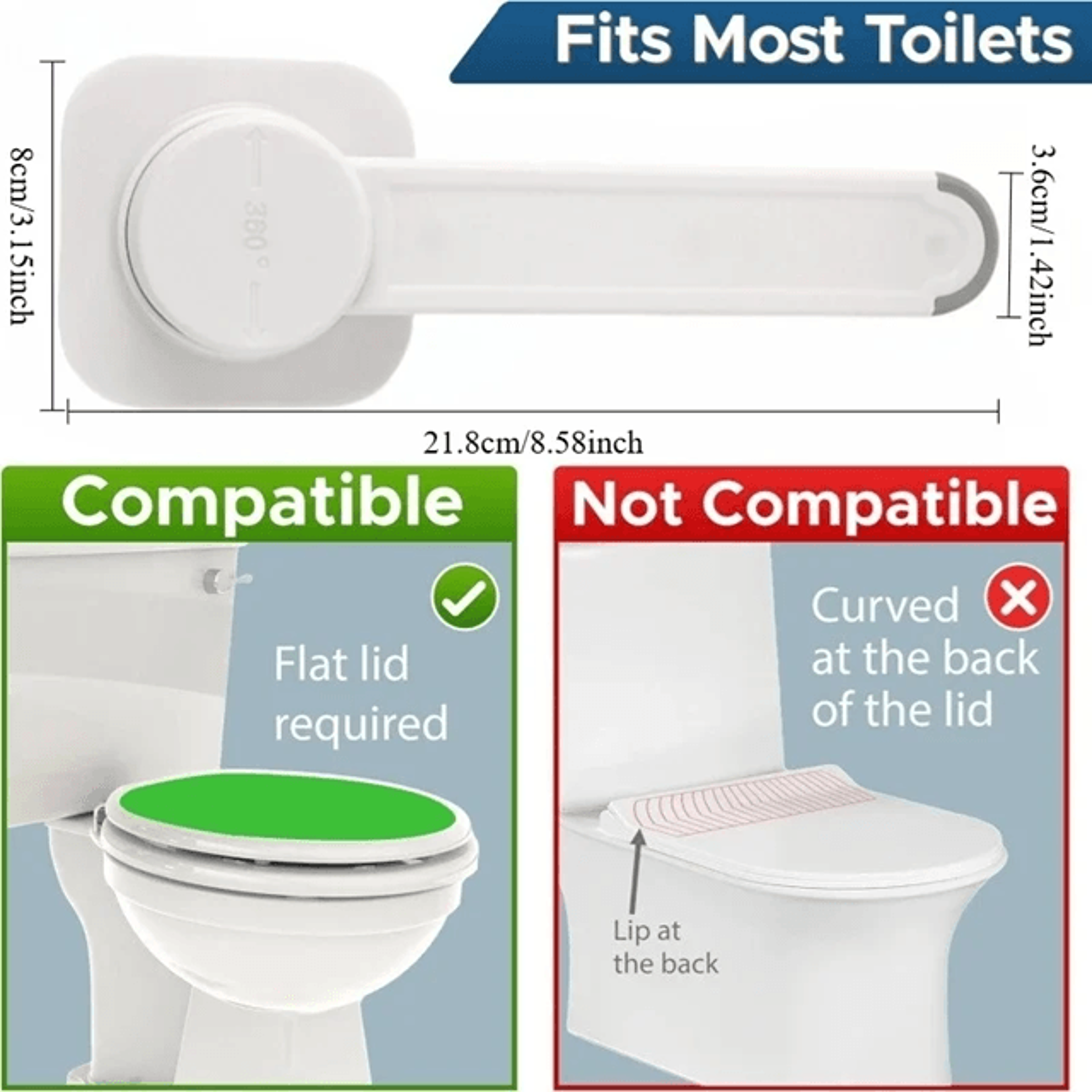 safelid baby toilet lock – childproof toilet seat lock for bathroom safety and toddler protection