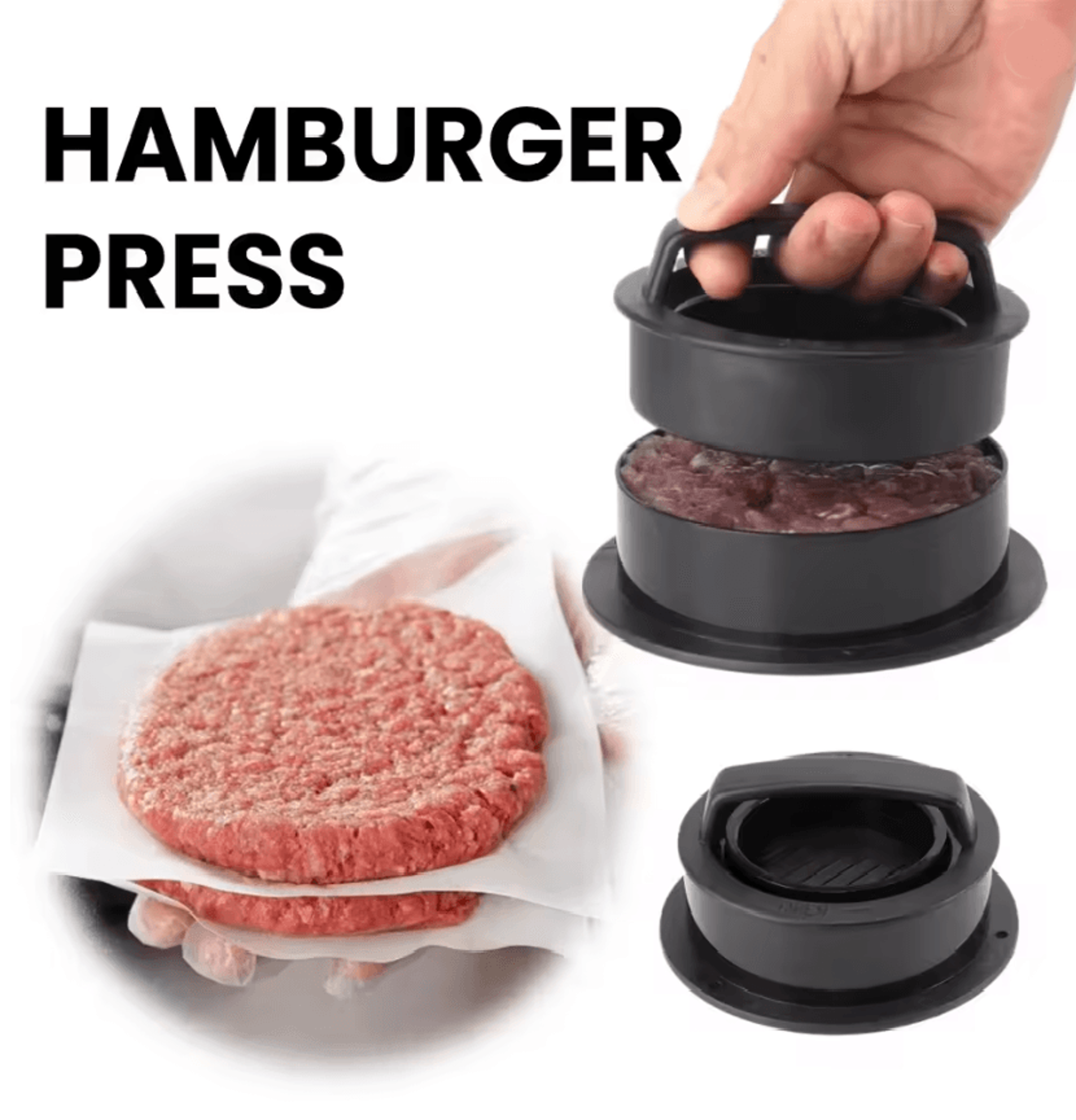 pattypro non stick hamburger press and burger maker mold for perfect patties