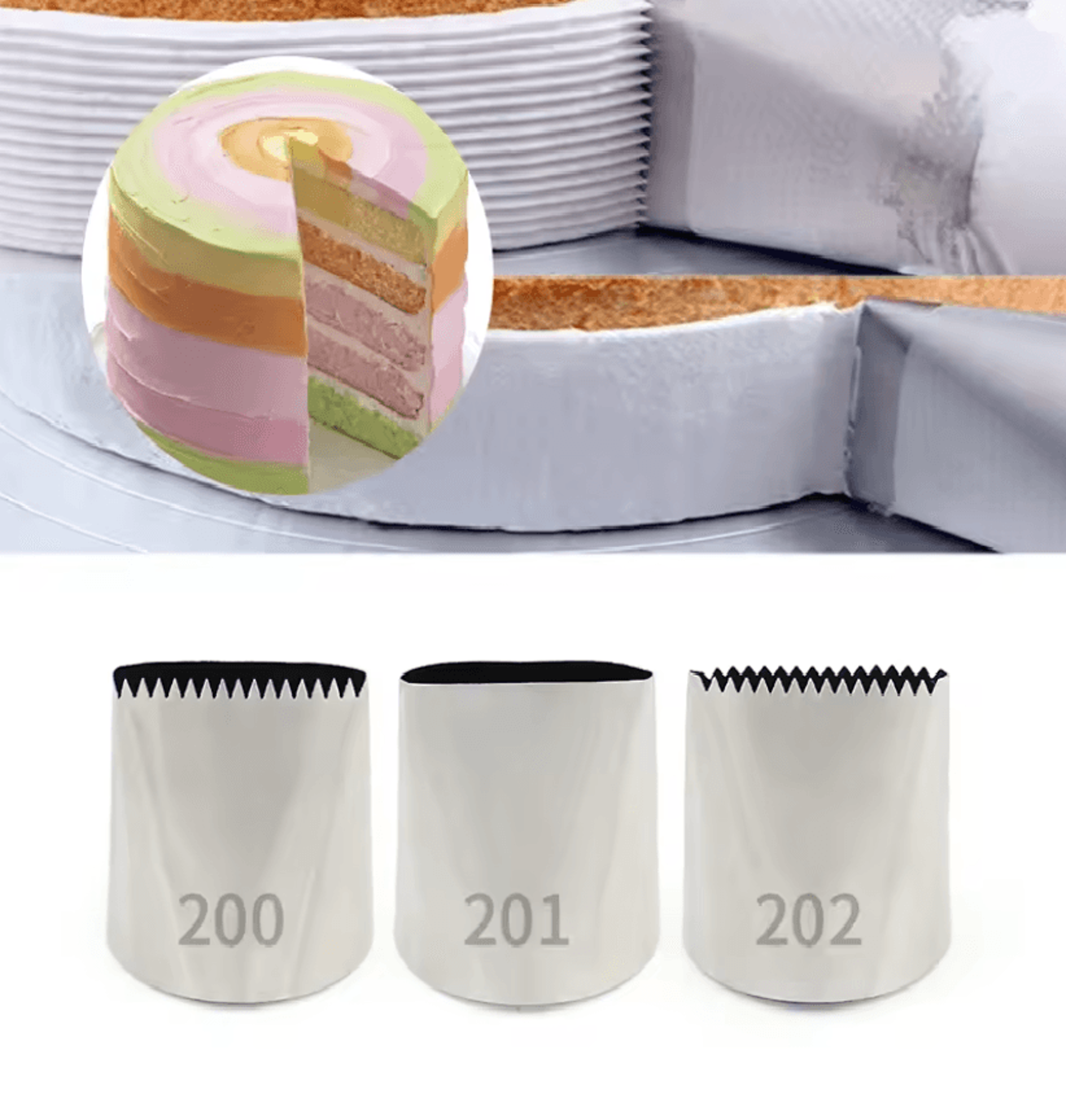 decotwist double sided cream nozzle set for professional cake and pastry decorating