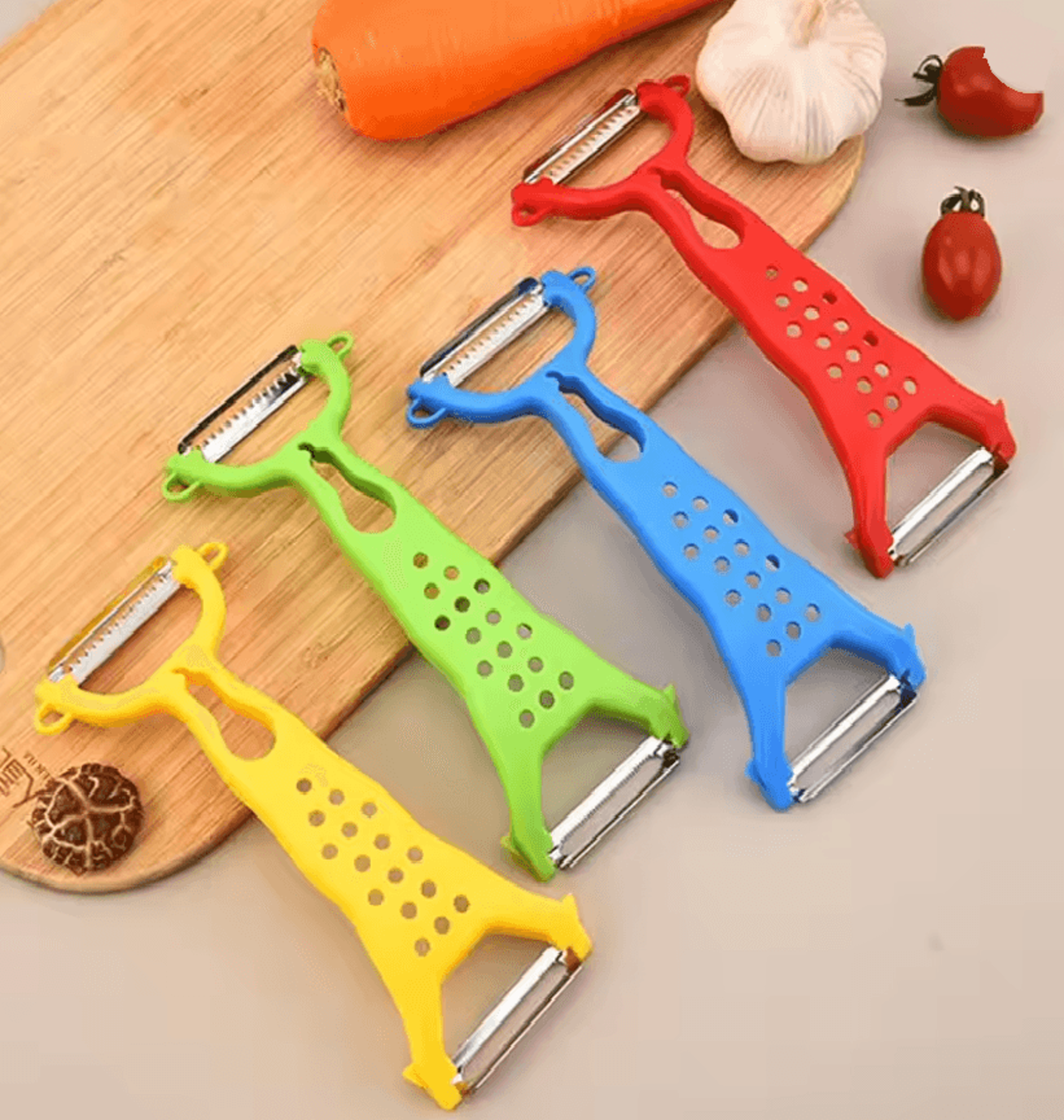 dualedge stainless steel vegetable and fruit peeler for effortless precision prep