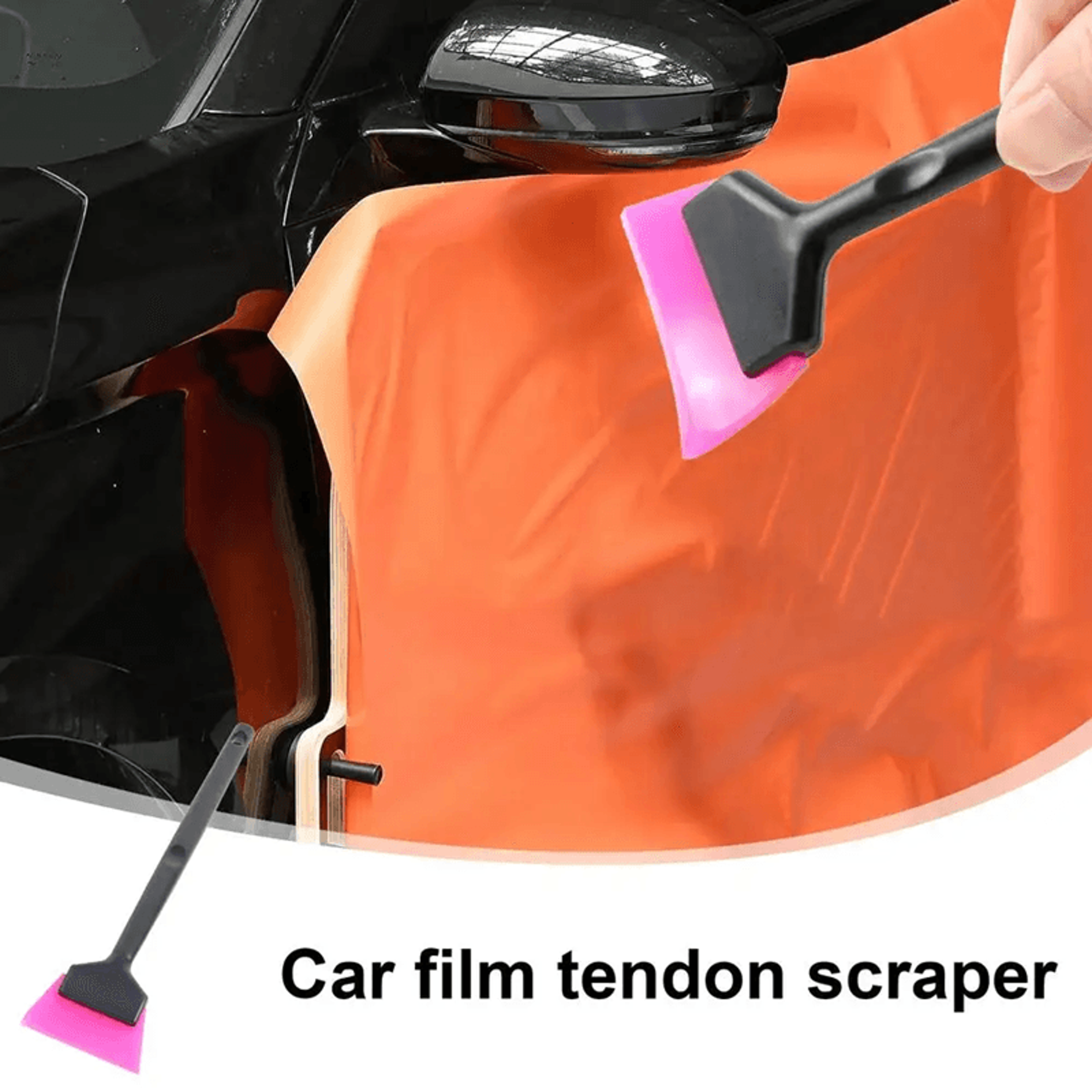 miniedge car window tint and mirror squeegee soft rubber blade scraper for corners and windshields