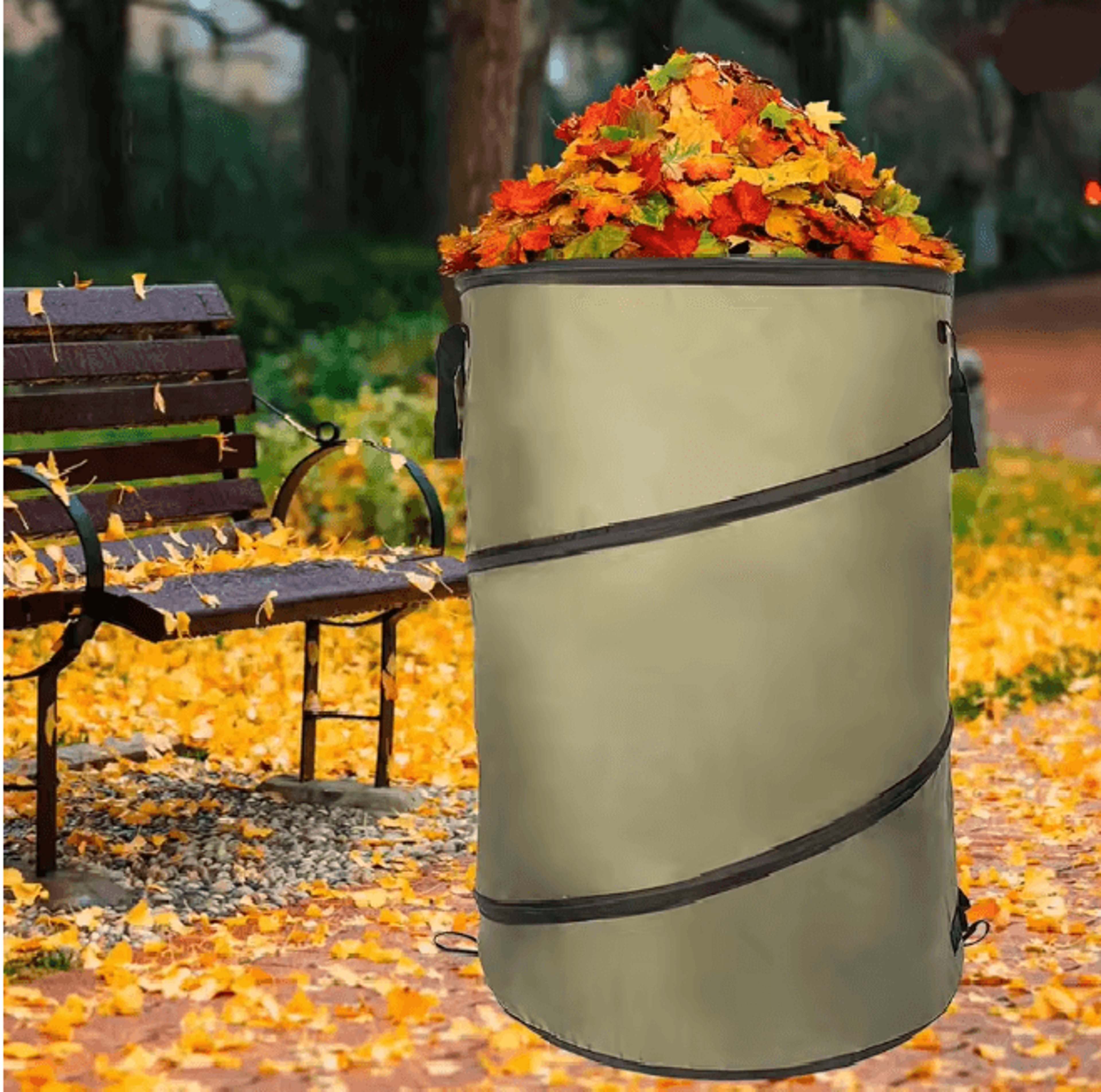 gardenease collapsible lawn and leaf bag