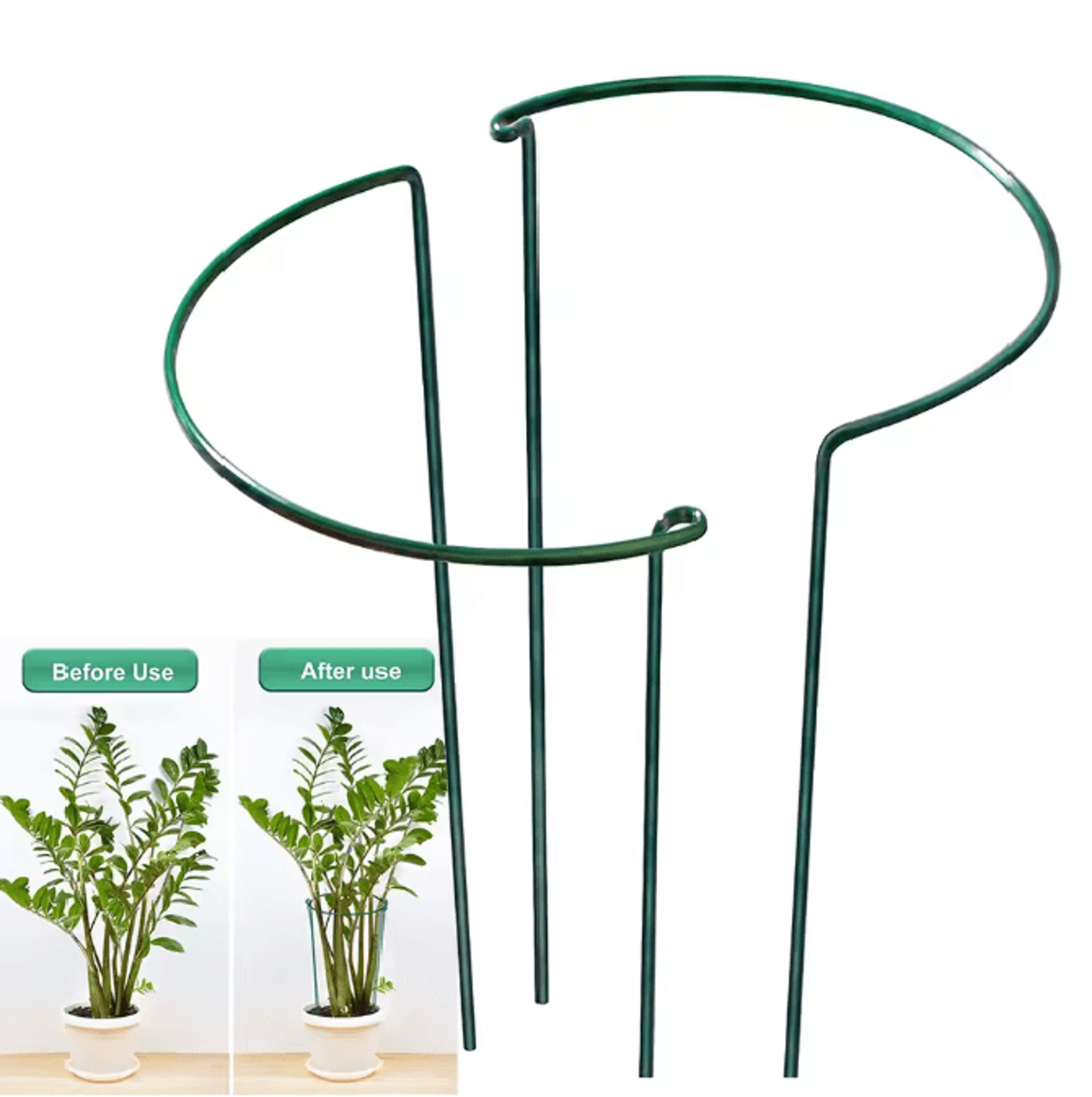 growstrong metal plant support stakes set of 2
