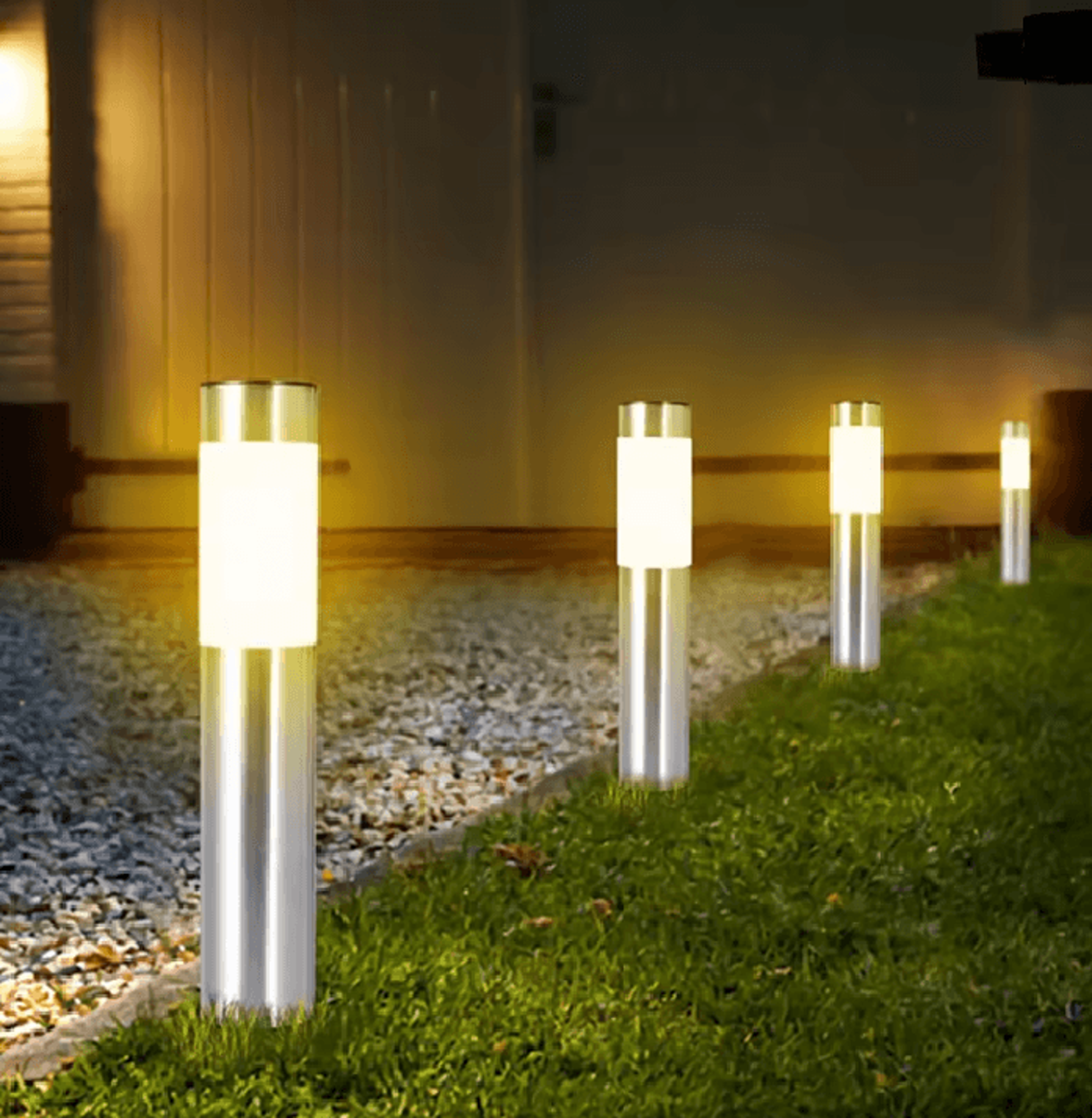 lumipath solar garden pathway lights outdoor waterproof led set