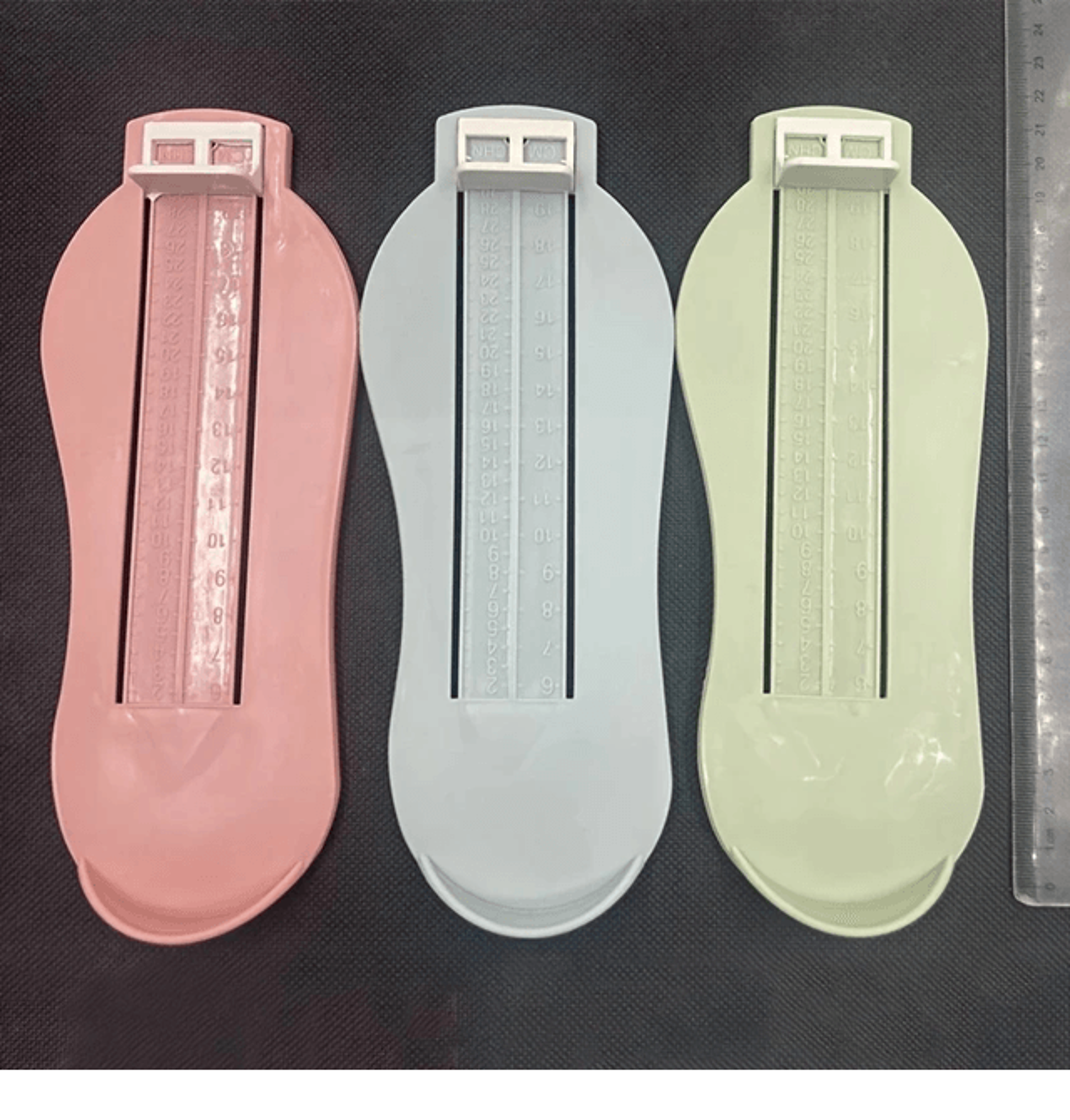 tinysteps baby foot measuring gauge – accurate infant shoe size ruler