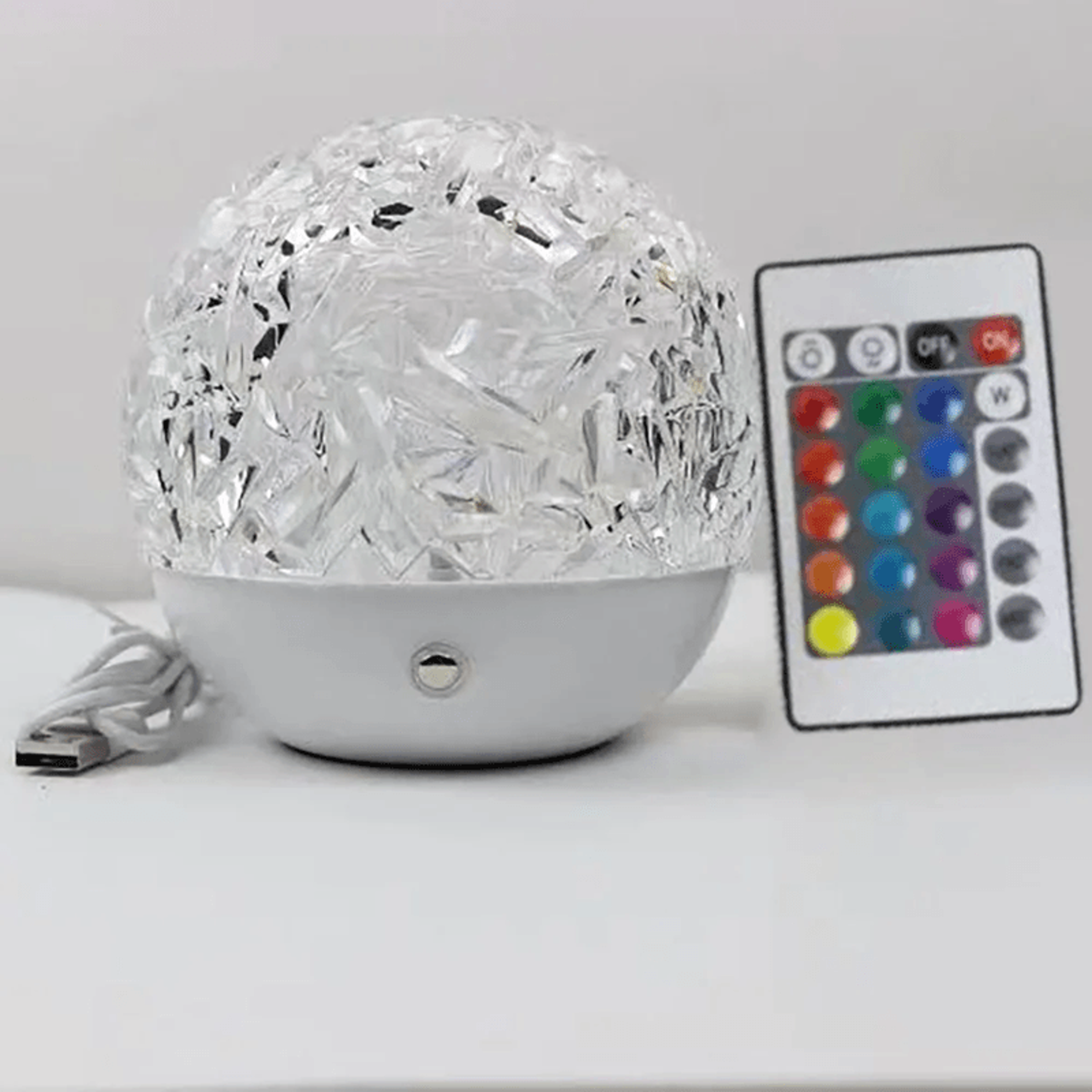 rippleglow led water-ripple projection lamp – rgb rotating ambient night light