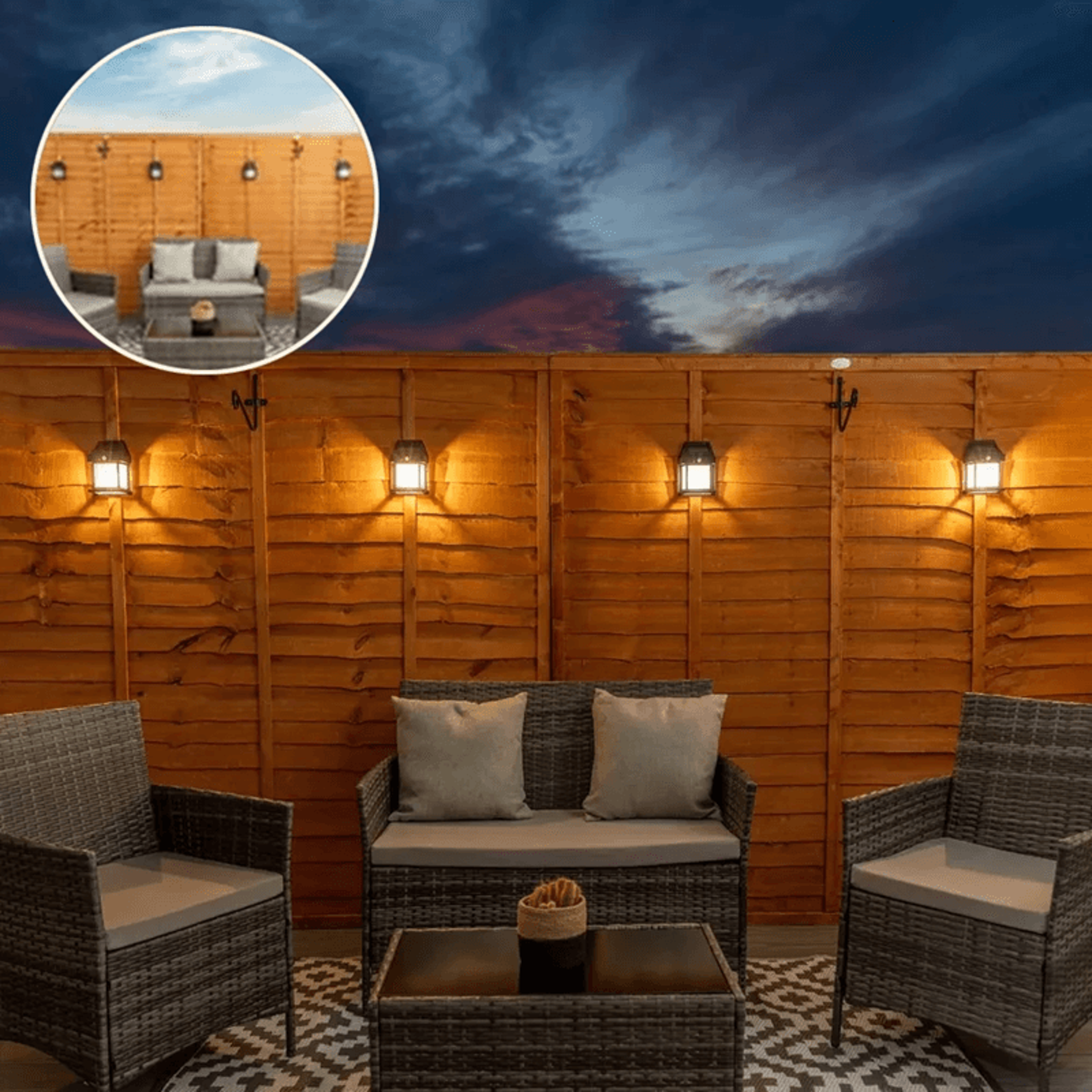 solaraura retro wall lamp – motion sensor solar outdoor wall light