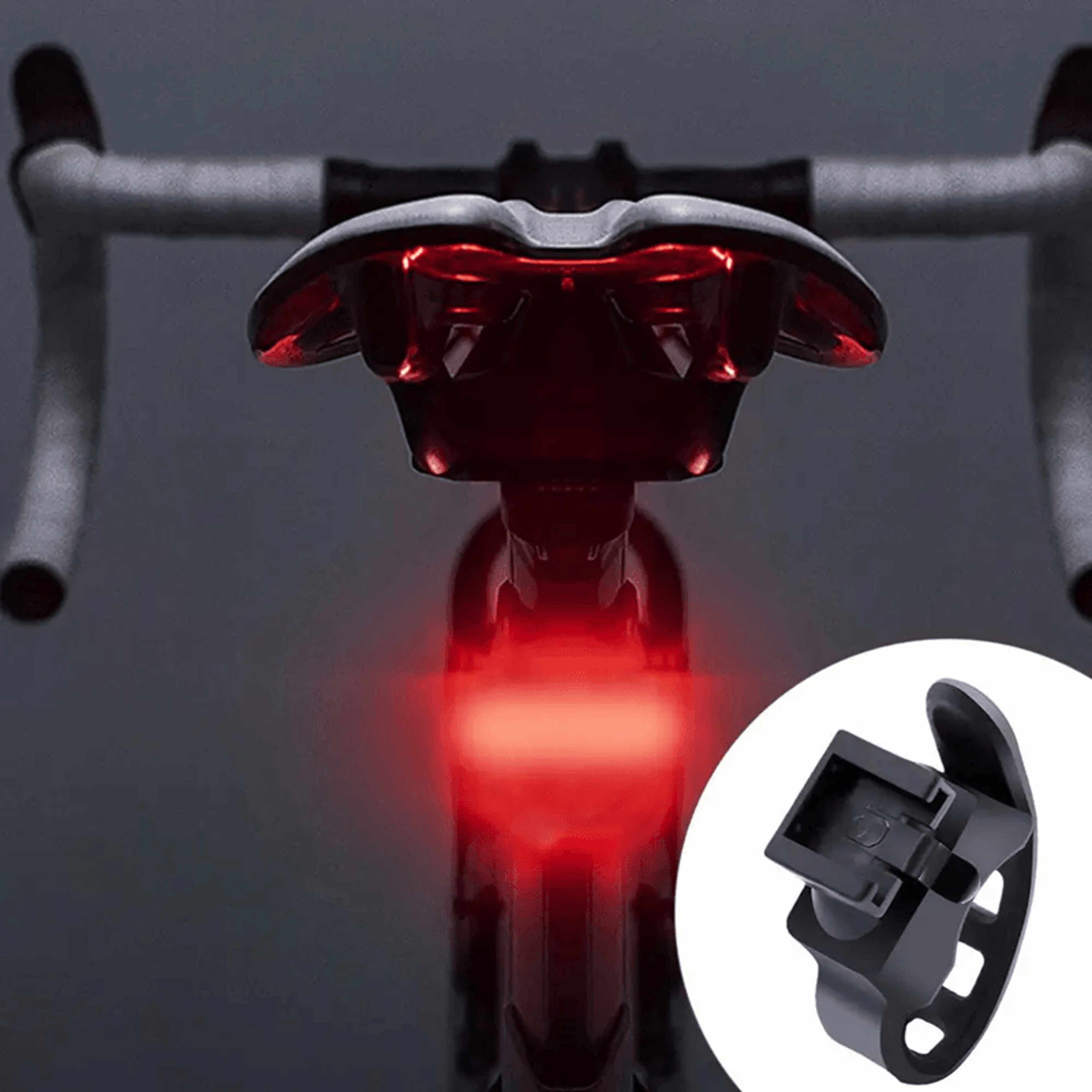 flexmount silicone bike light strap – adjustable tail light holder for secure cycling visibility
