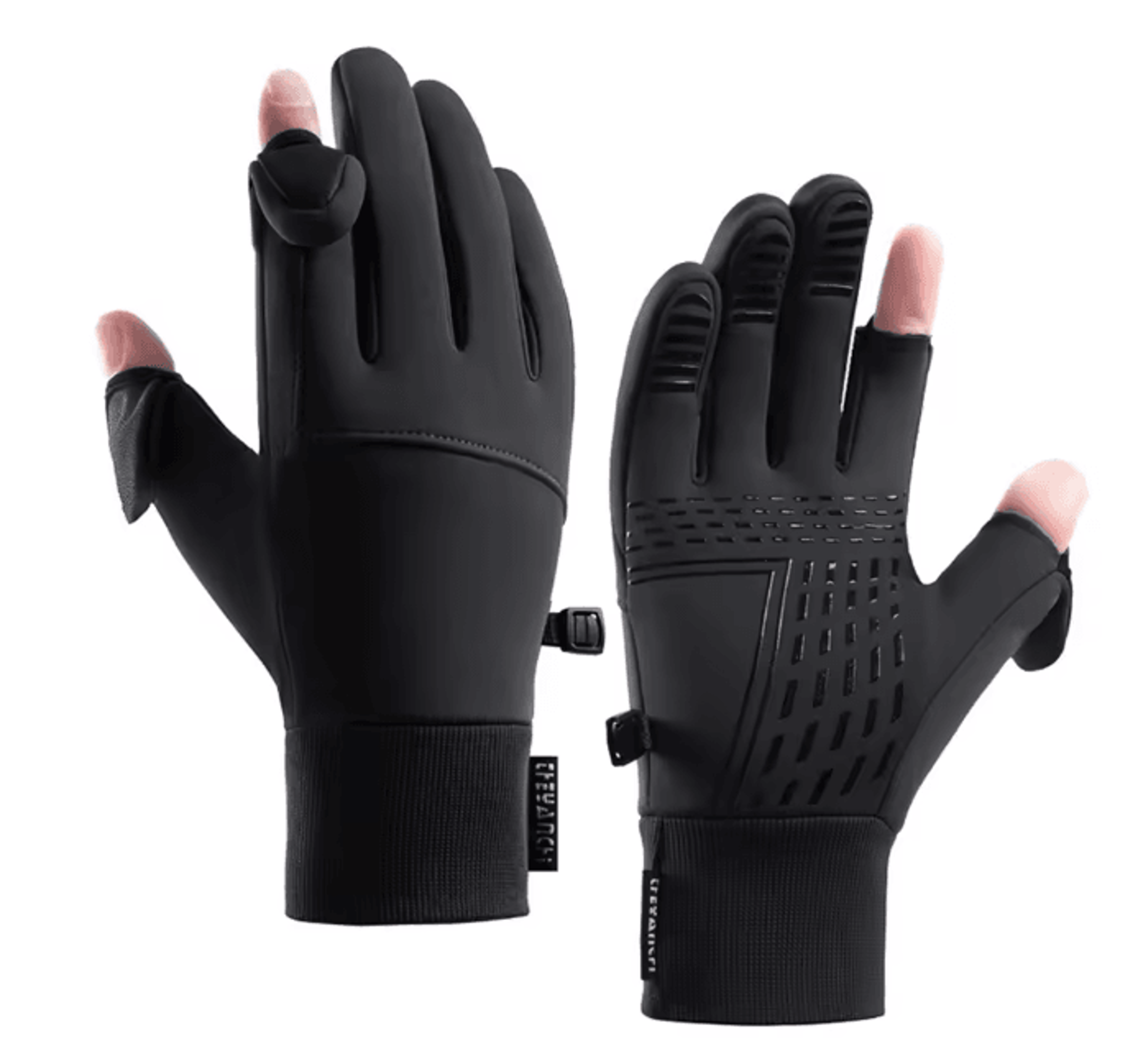 frostgrip flip open two finger winter gloves for men and women
