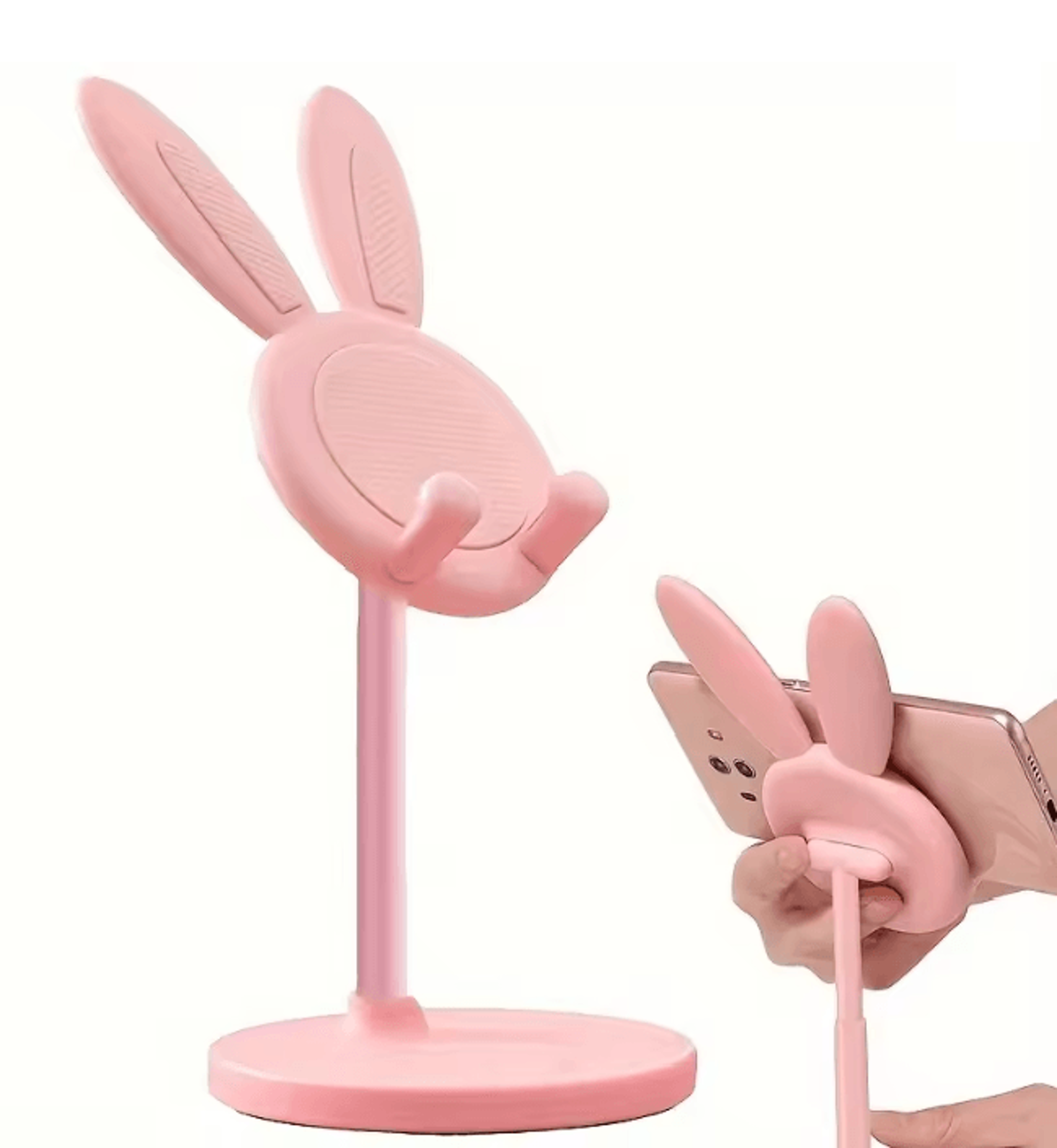 bunnyhold universal rabbit phone stand for desk and decor