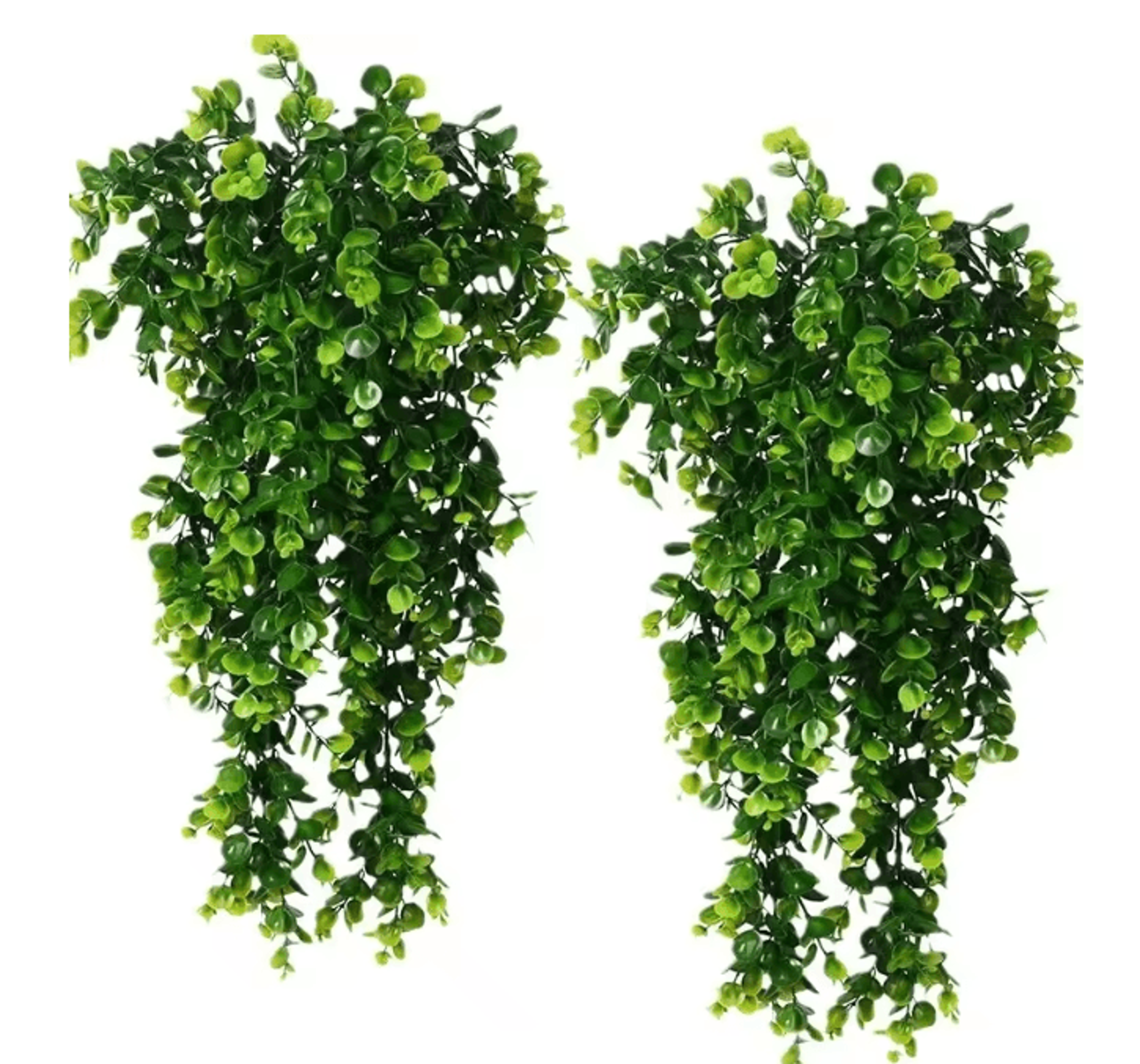 EverVine Artificial Eucalyptus Hanging Rattan Greenery