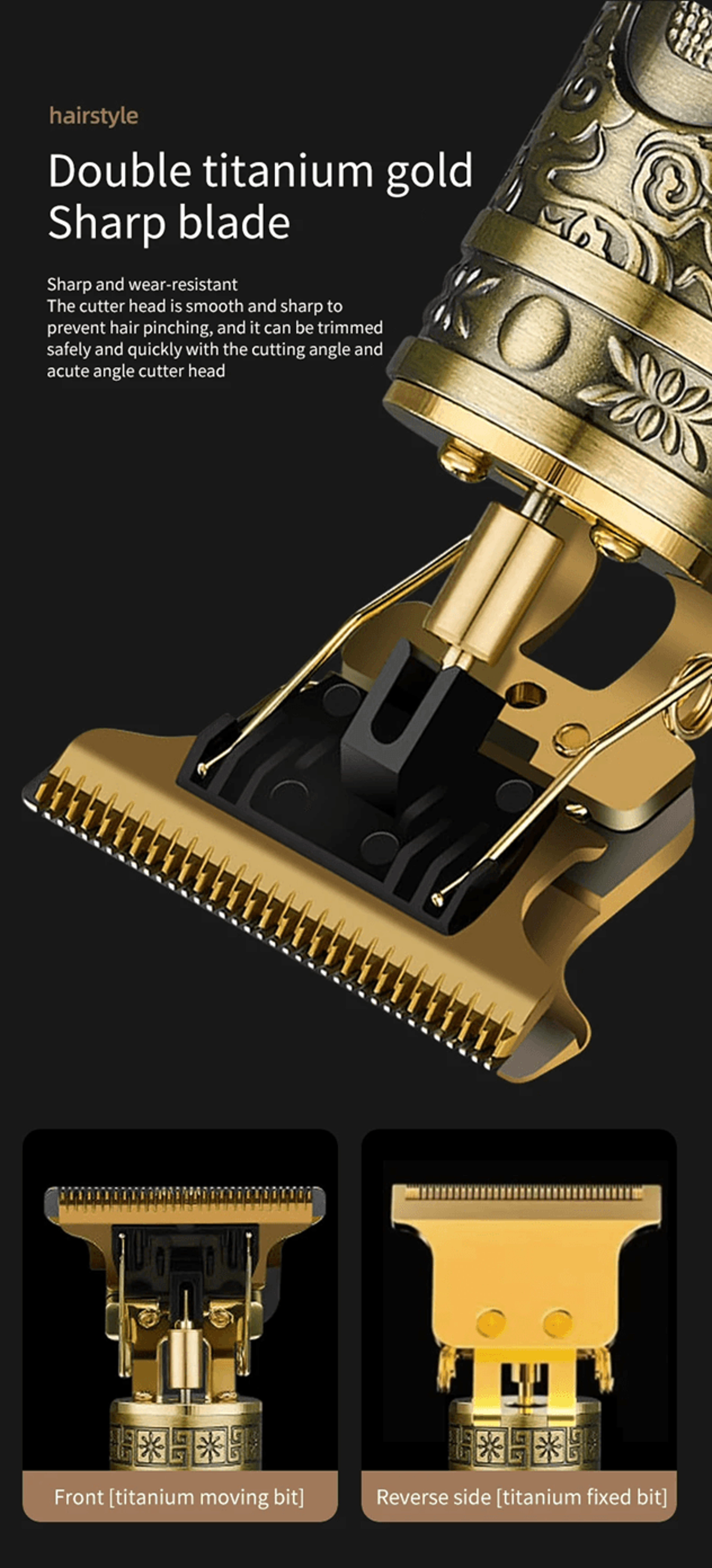 protrim usb cordless hair clipper – professional beard & hair grooming machine