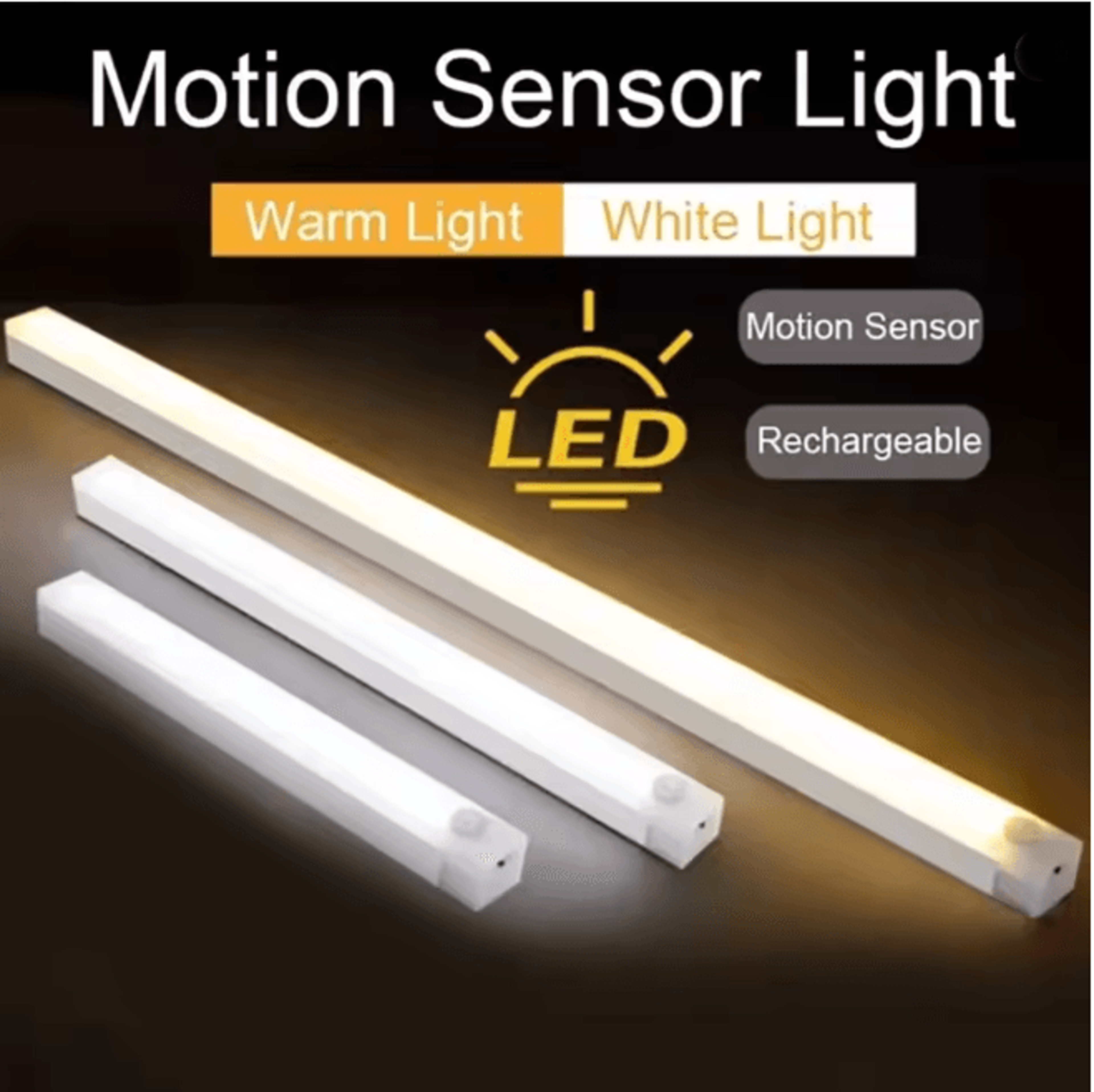 lumabar rechargeable motion sensor light