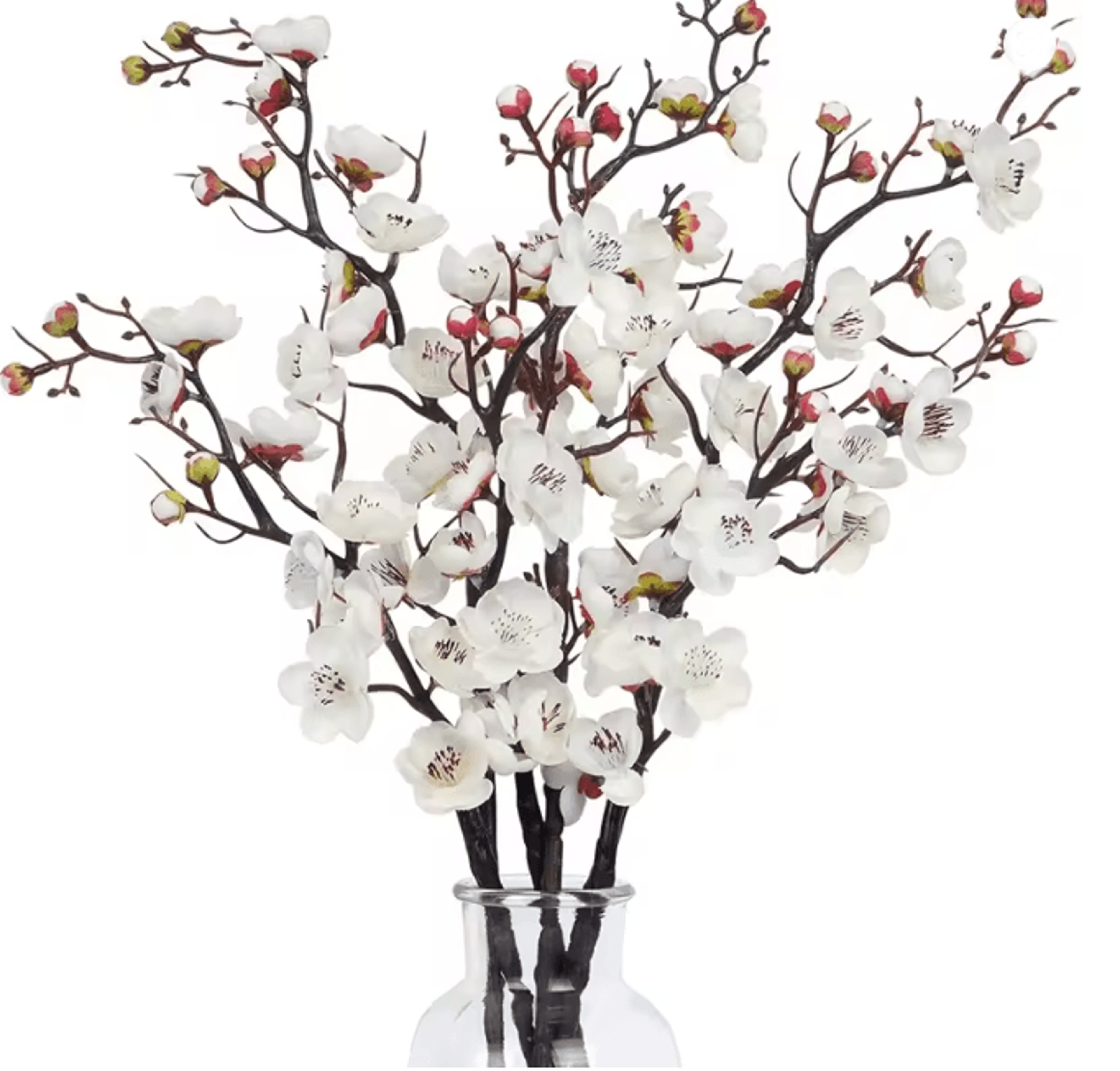 Silk Plum Blossom Artificial Flower Branch