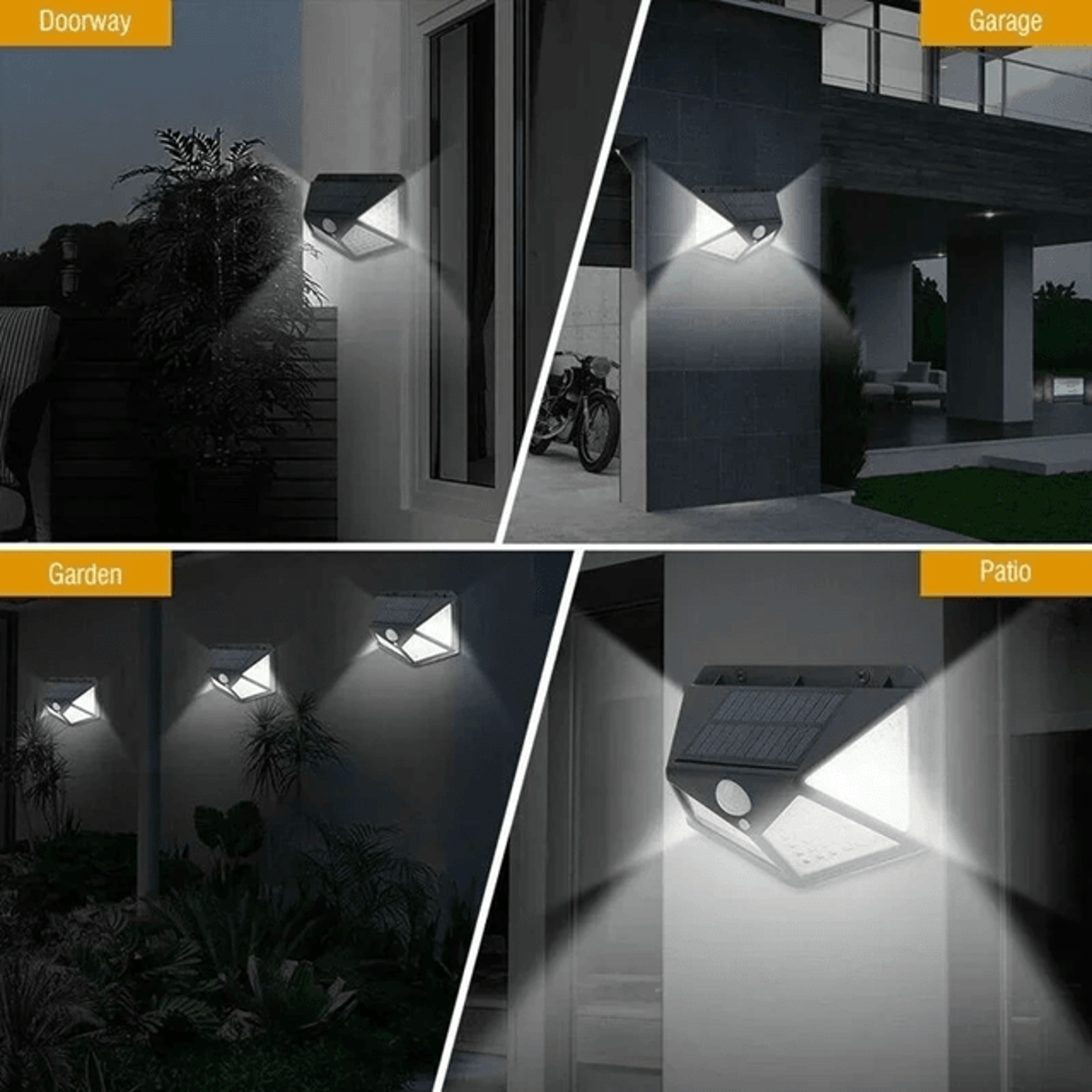 solarguard 100 led motion sensor outdoor wall light